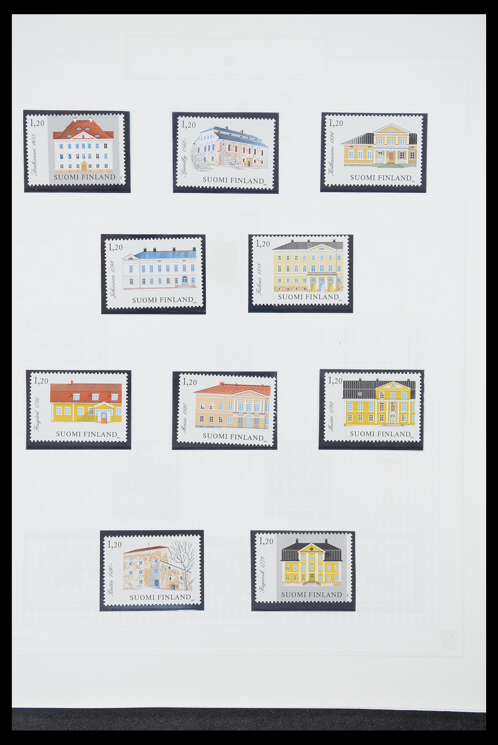 33831 085 - Postzegelverzameling 33831 Finland 1889-1998.