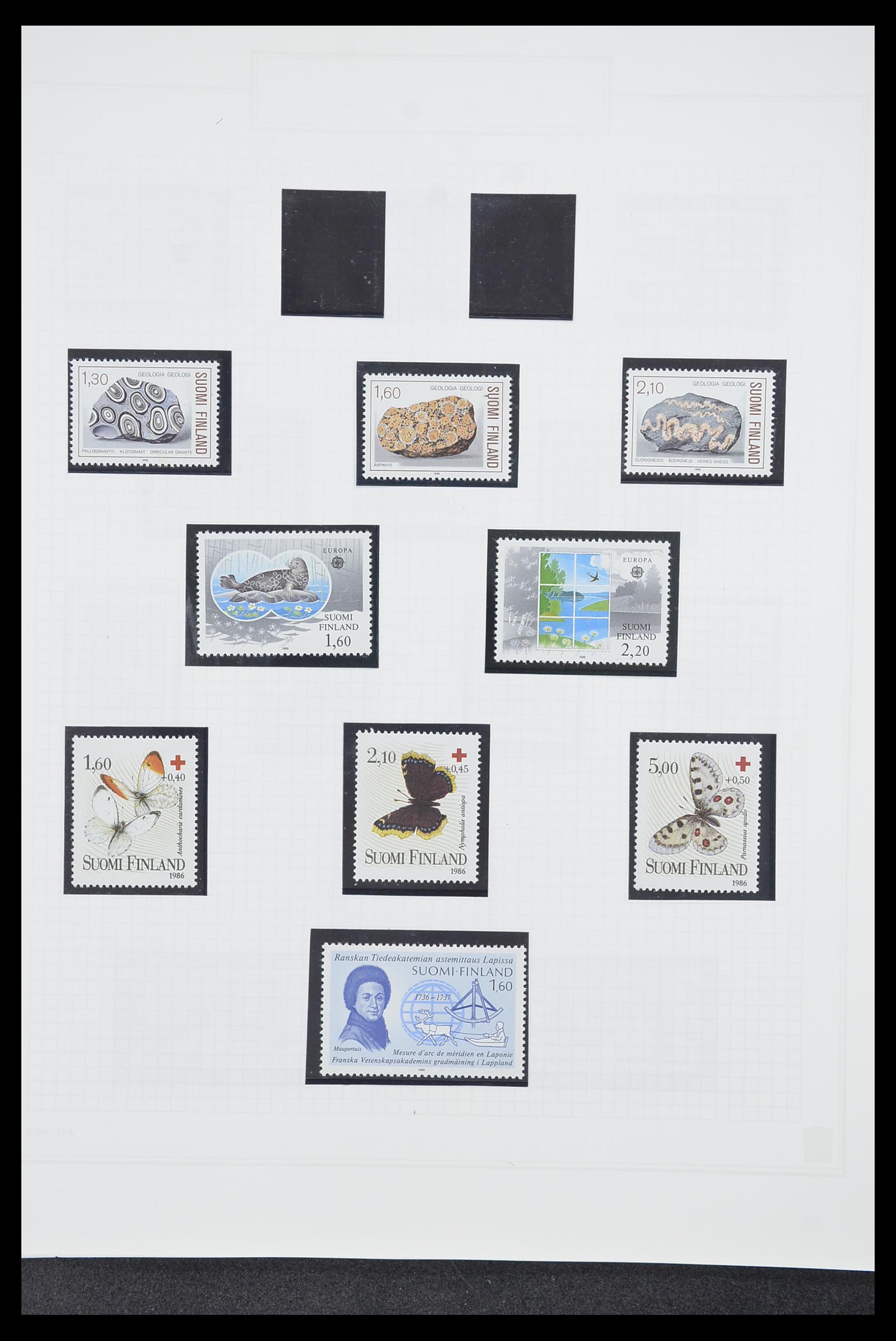 33831 090 - Postzegelverzameling 33831 Finland 1889-1998.
