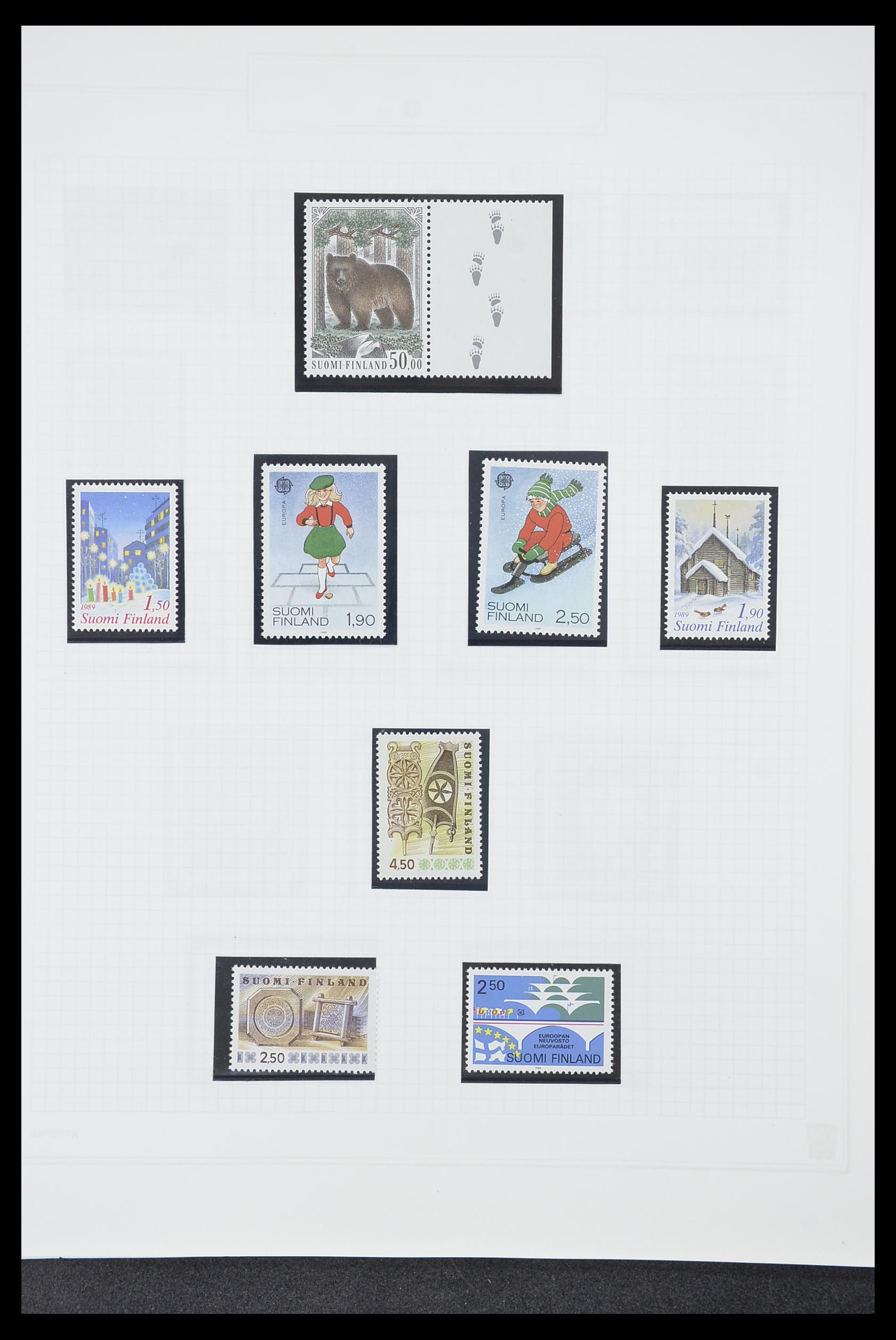 33831 093 - Postzegelverzameling 33831 Finland 1889-1998.