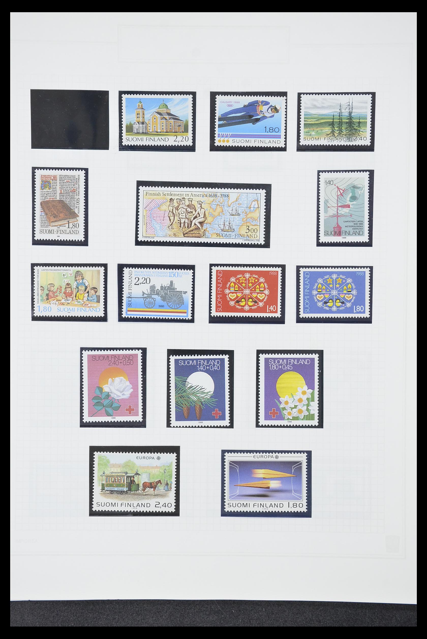 33831 094 - Postzegelverzameling 33831 Finland 1889-1998.