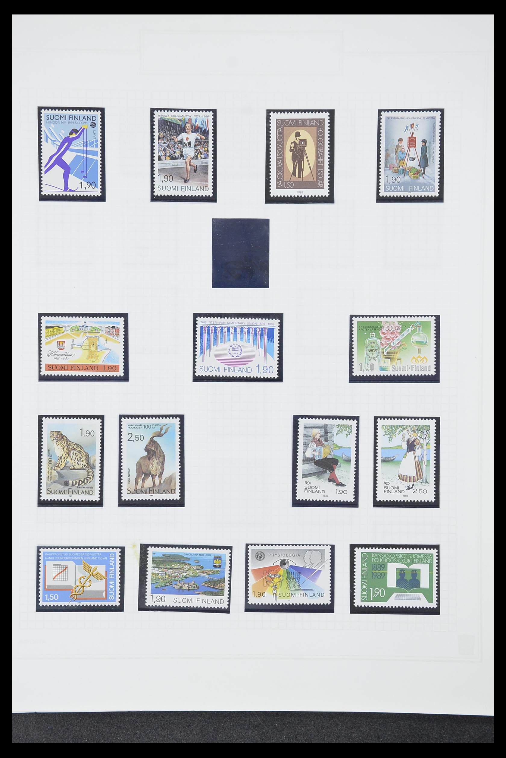 33831 095 - Postzegelverzameling 33831 Finland 1889-1998.