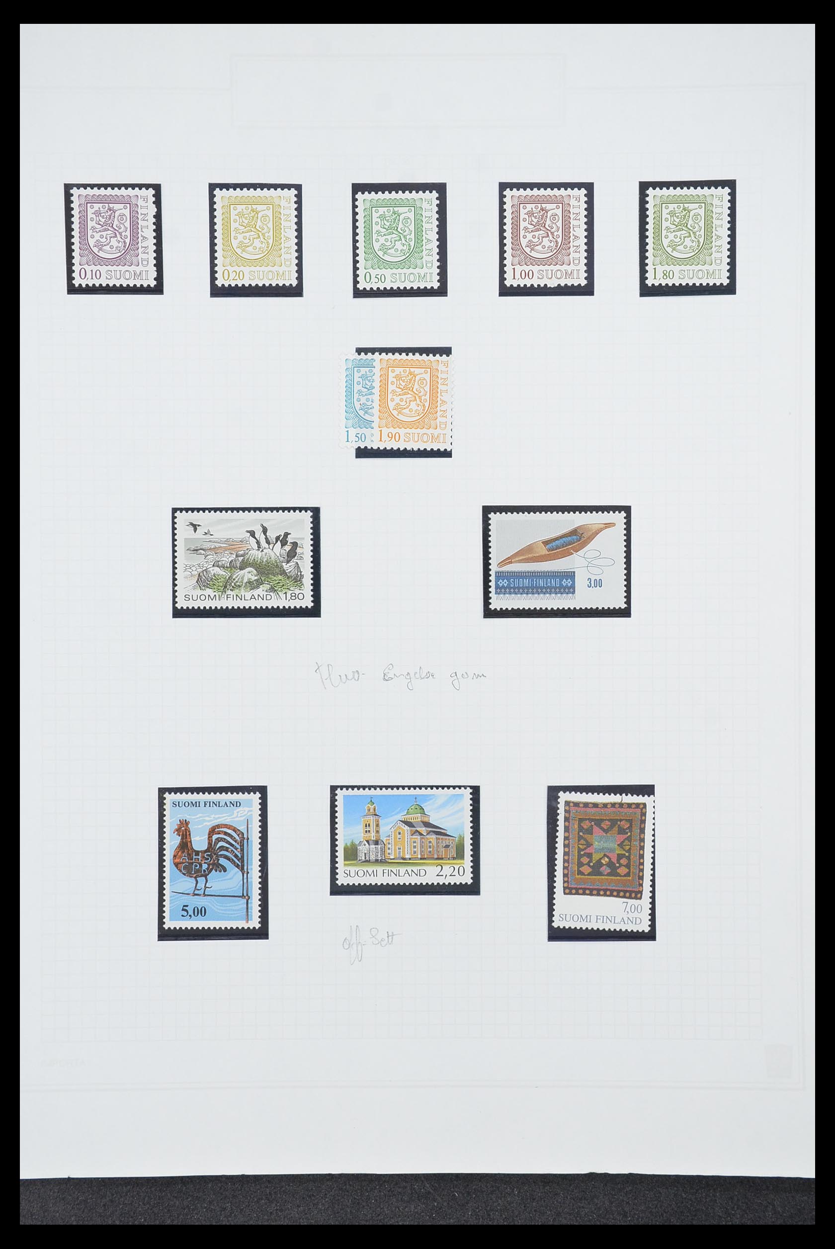 33831 098 - Postzegelverzameling 33831 Finland 1889-1998.