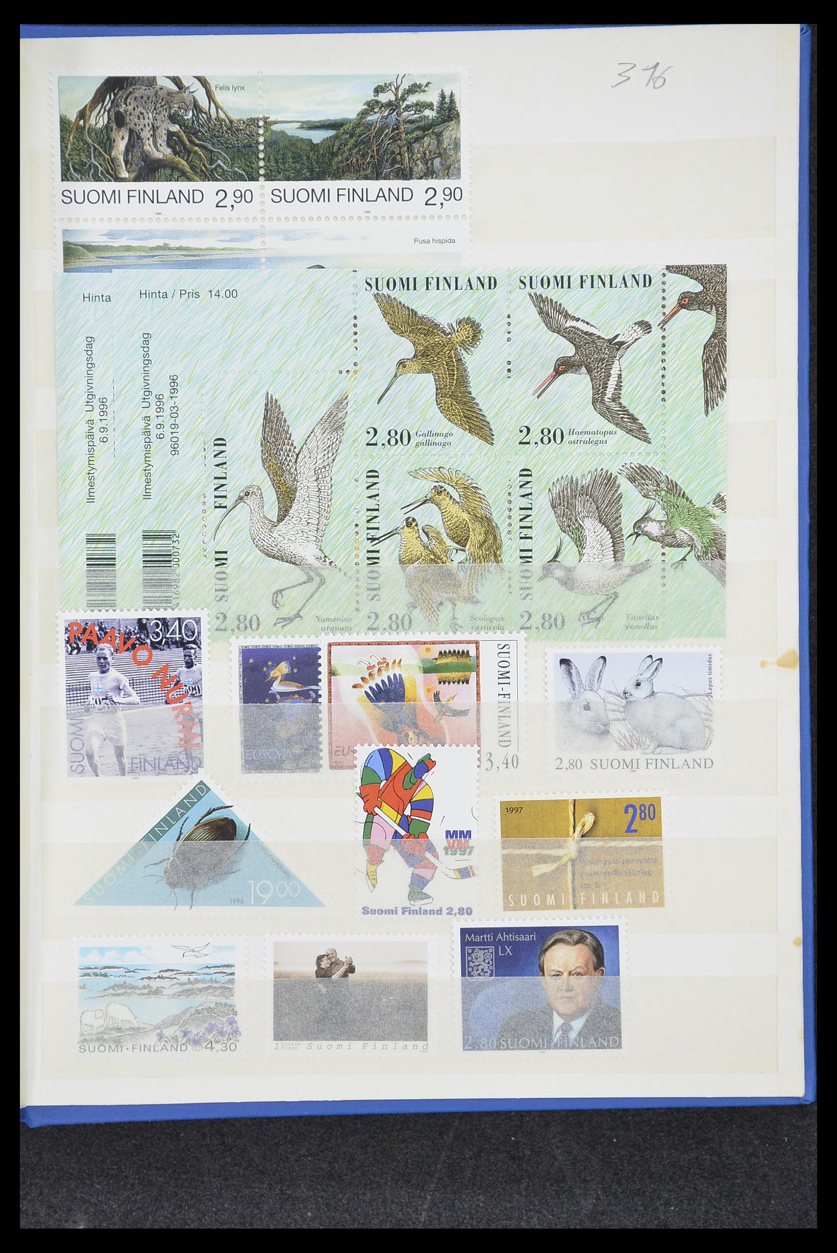 33831 110 - Postzegelverzameling 33831 Finland 1889-1998.