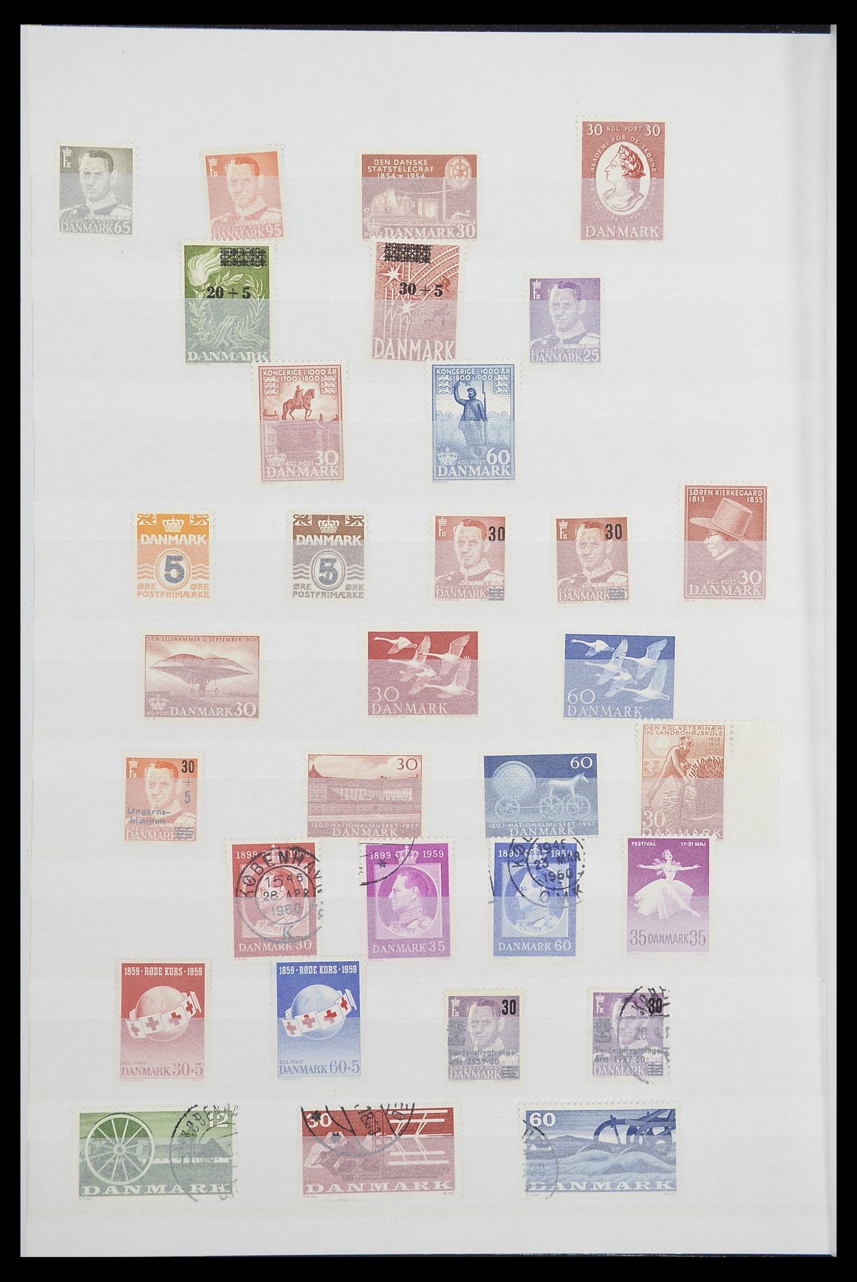 33832 008 - Postzegelverzameling 33832 Denemarken 1920-2015.