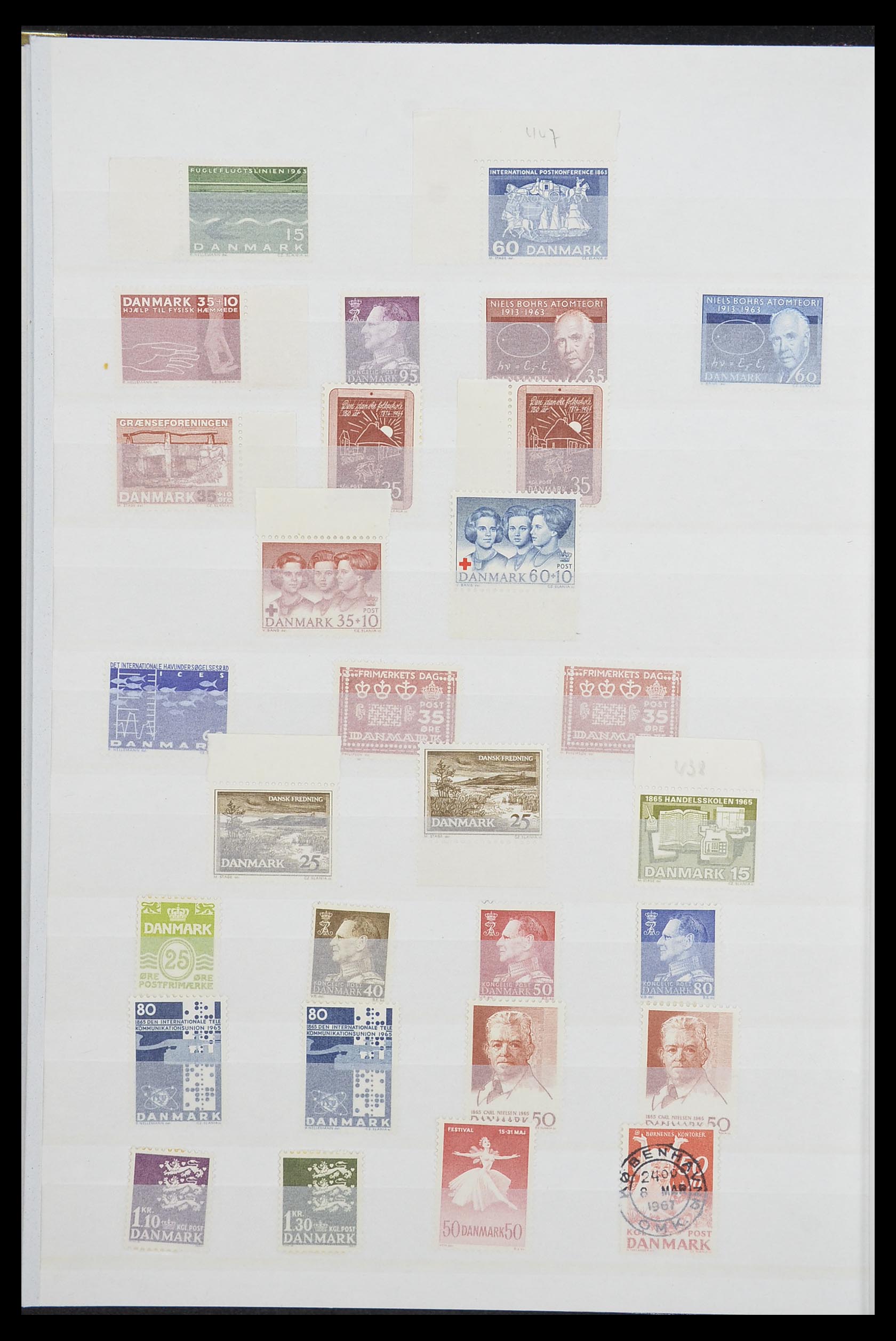 33832 010 - Postzegelverzameling 33832 Denemarken 1920-2015.