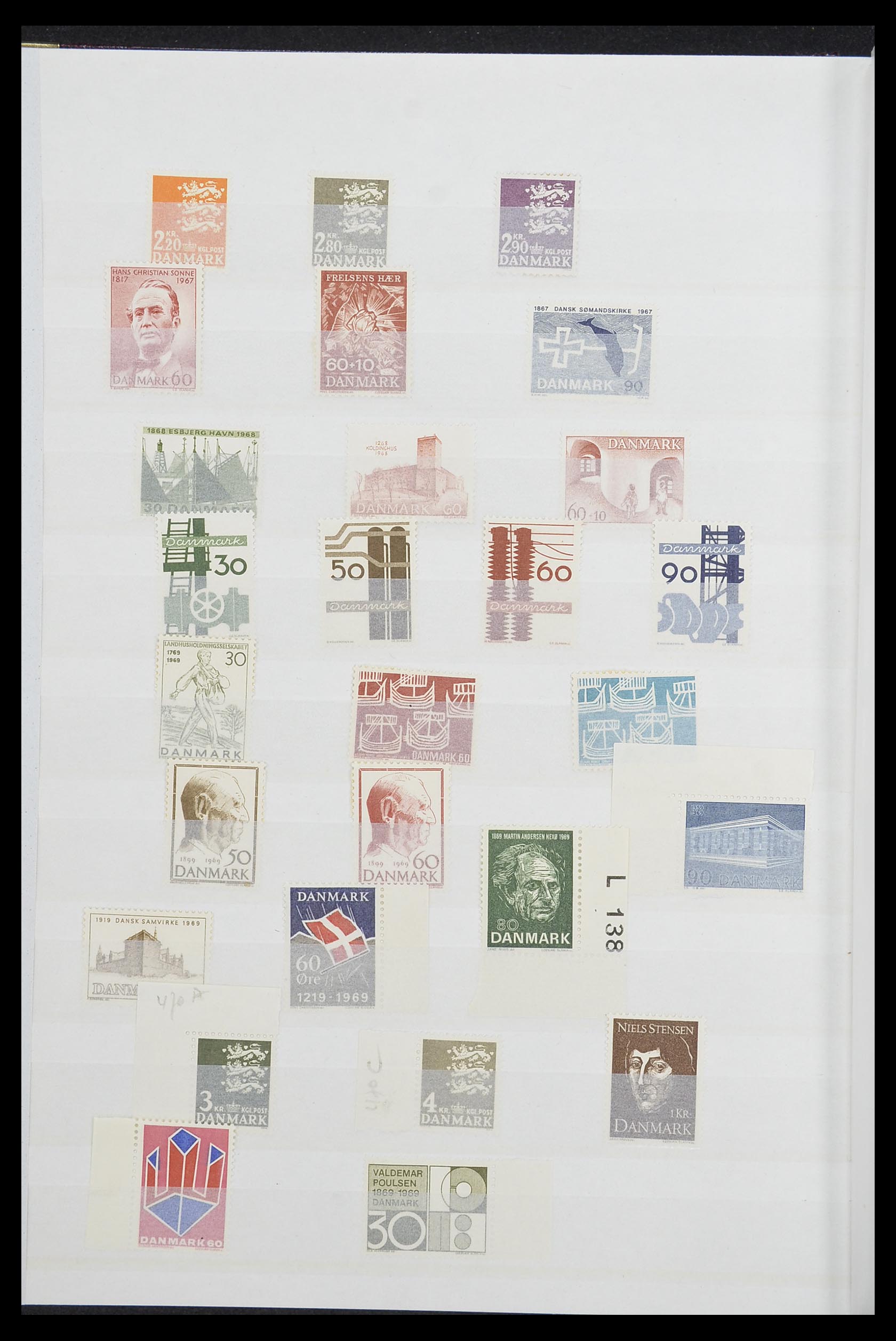 33832 012 - Postzegelverzameling 33832 Denemarken 1920-2015.