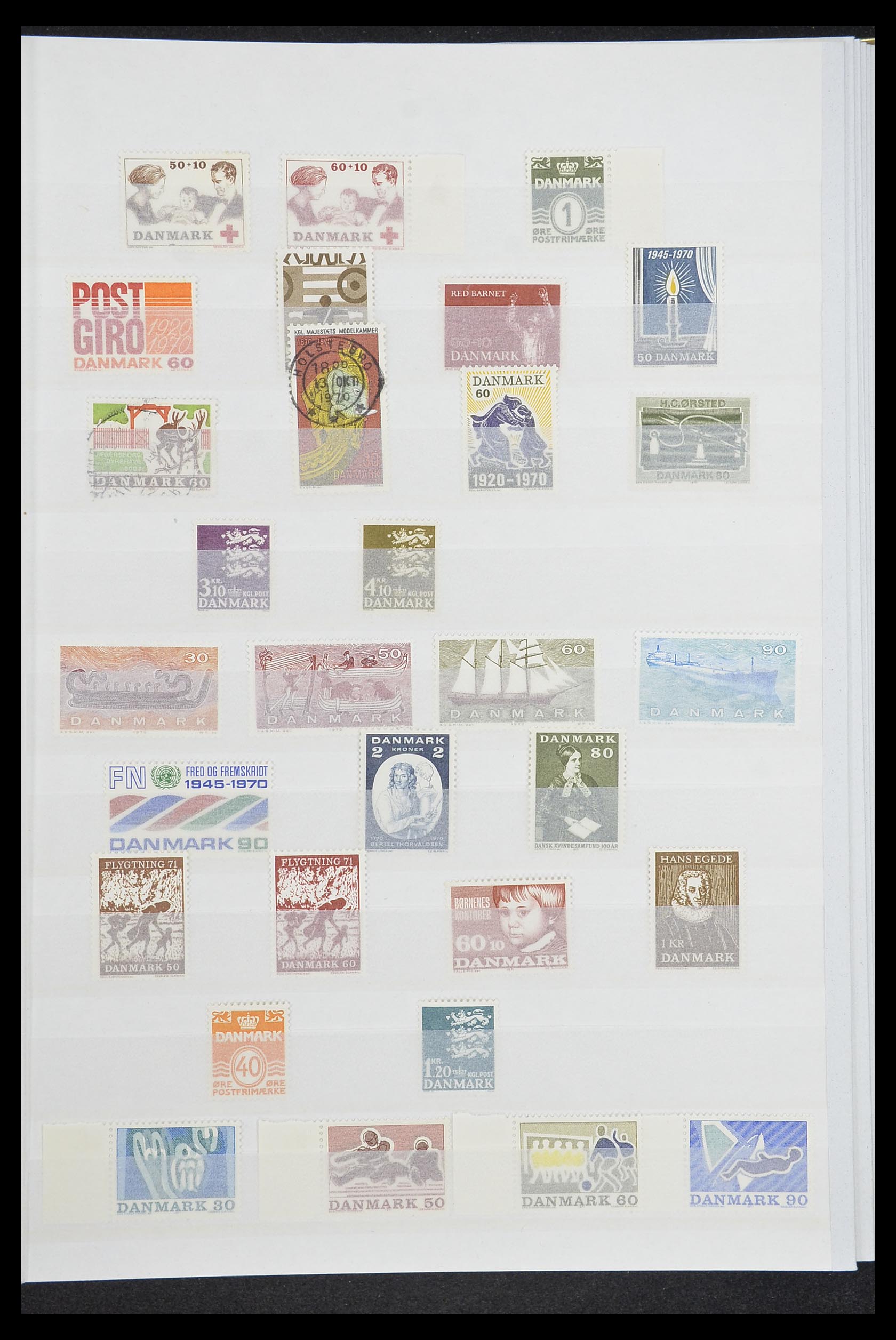 33832 013 - Postzegelverzameling 33832 Denemarken 1920-2015.