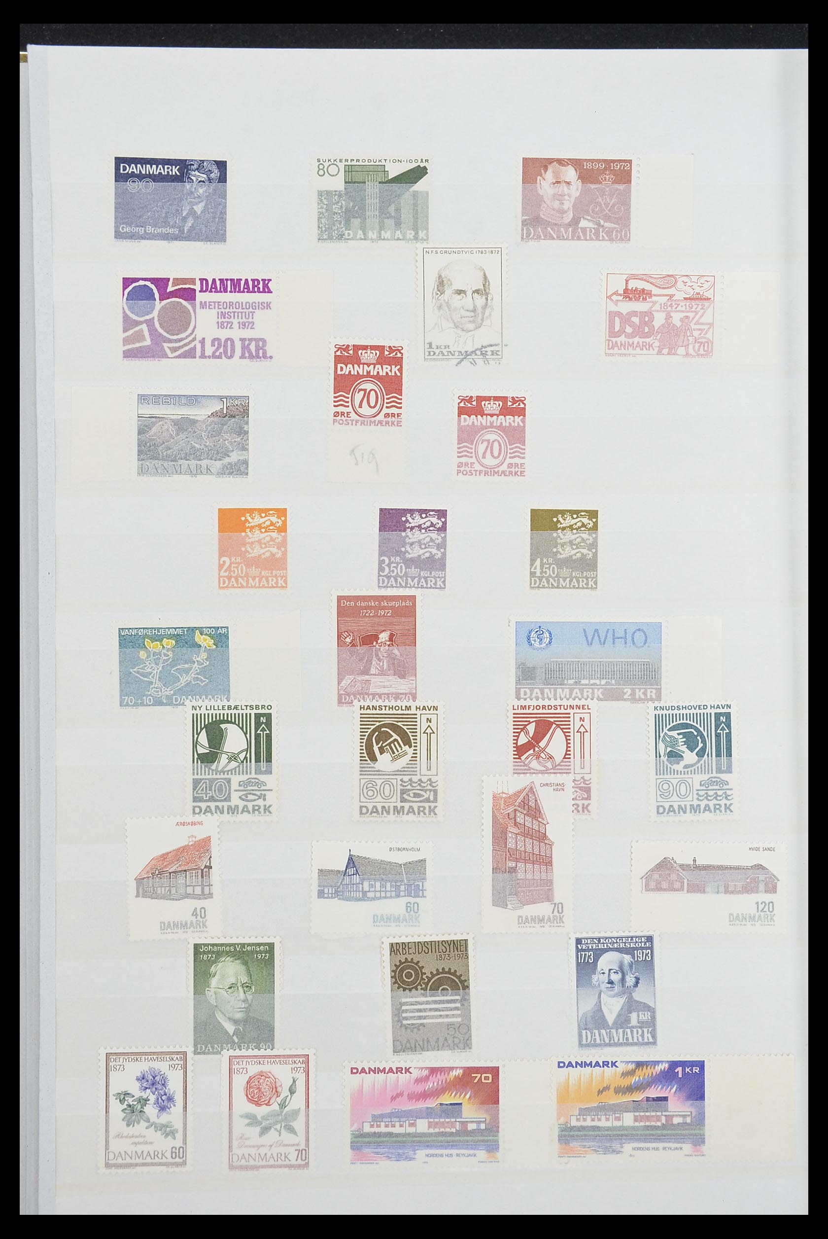 33832 014 - Postzegelverzameling 33832 Denemarken 1920-2015.