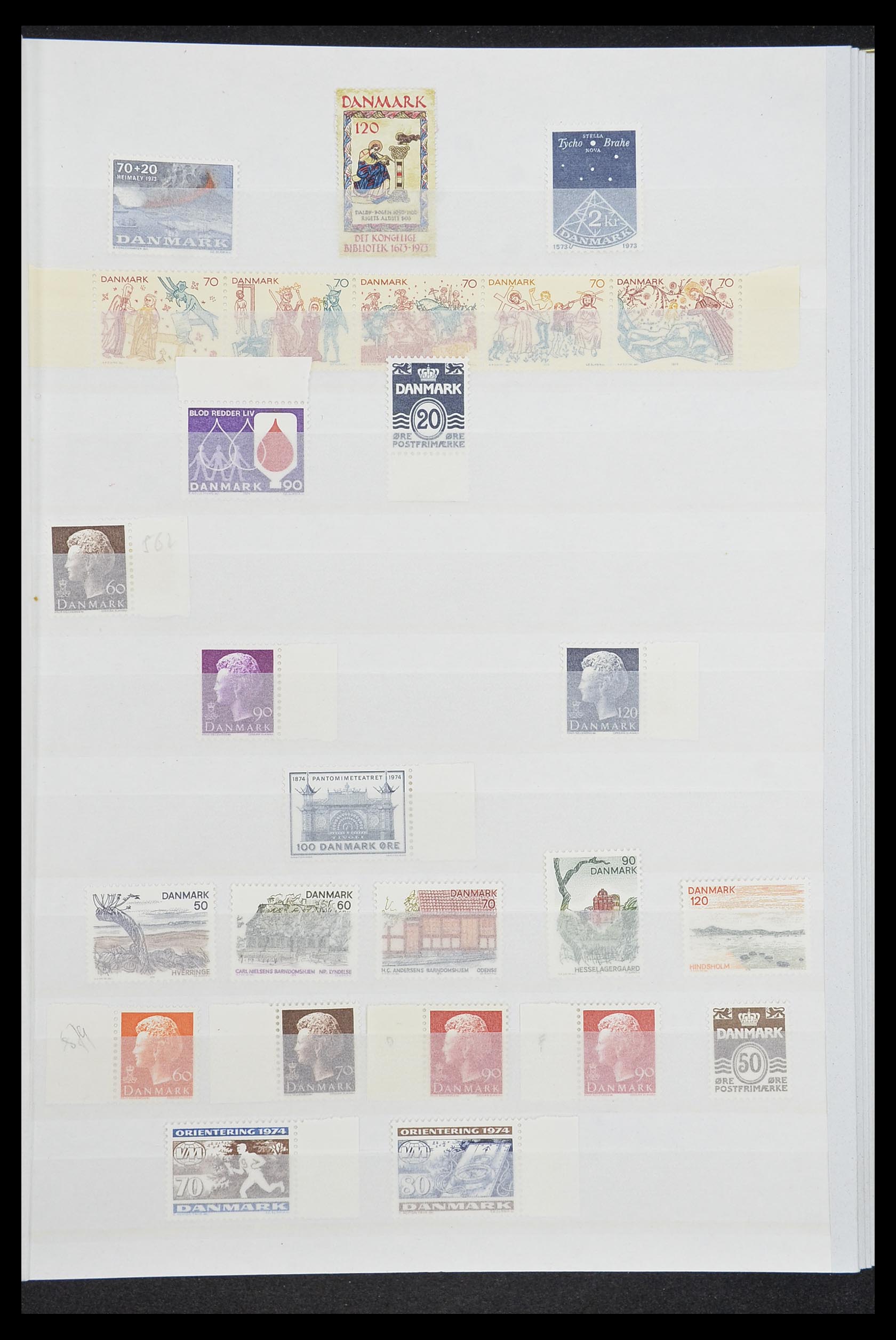 33832 015 - Postzegelverzameling 33832 Denemarken 1920-2015.