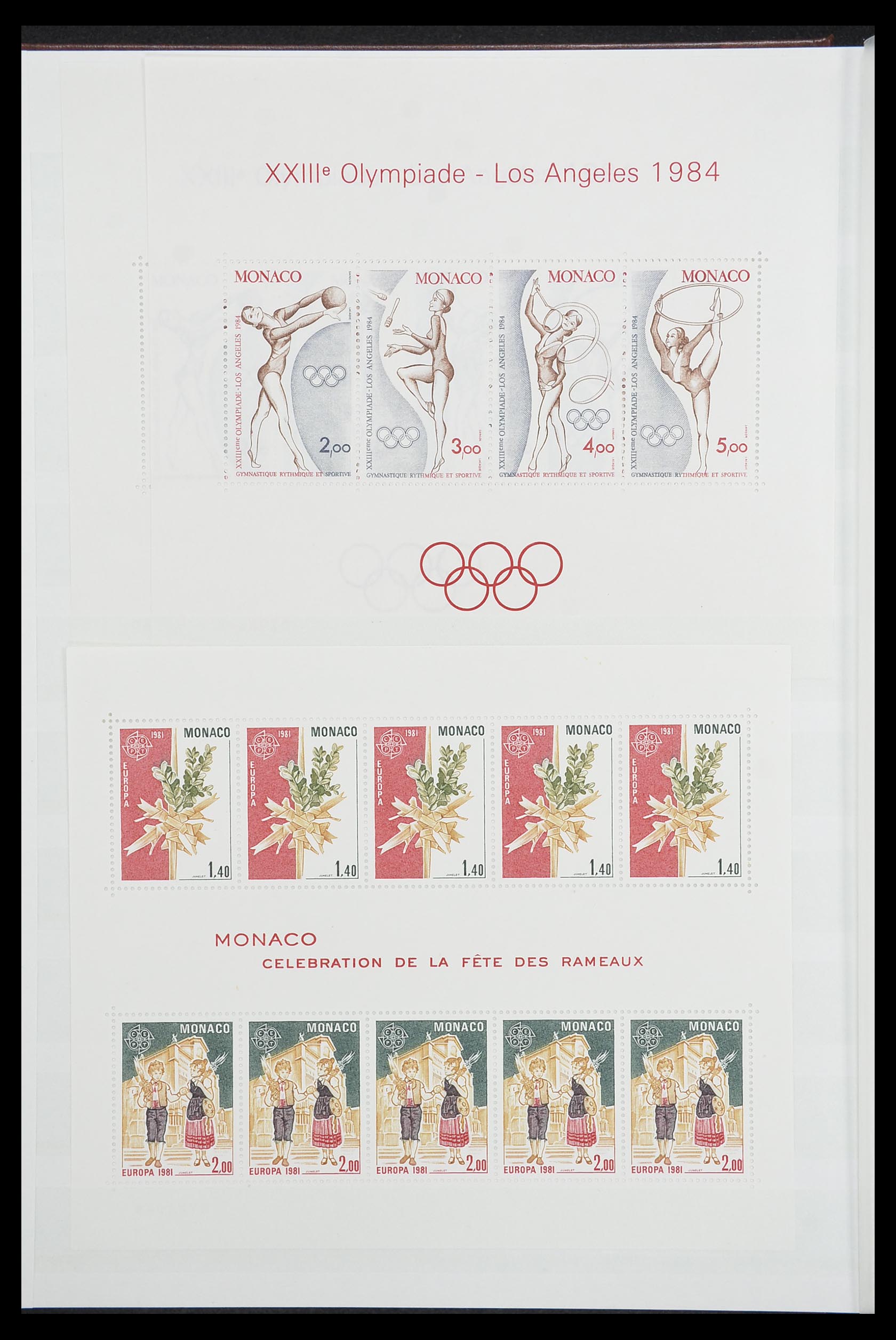 33833 002 - Stamp collection 33833 Monaco souvenir sheets 1979-2015.