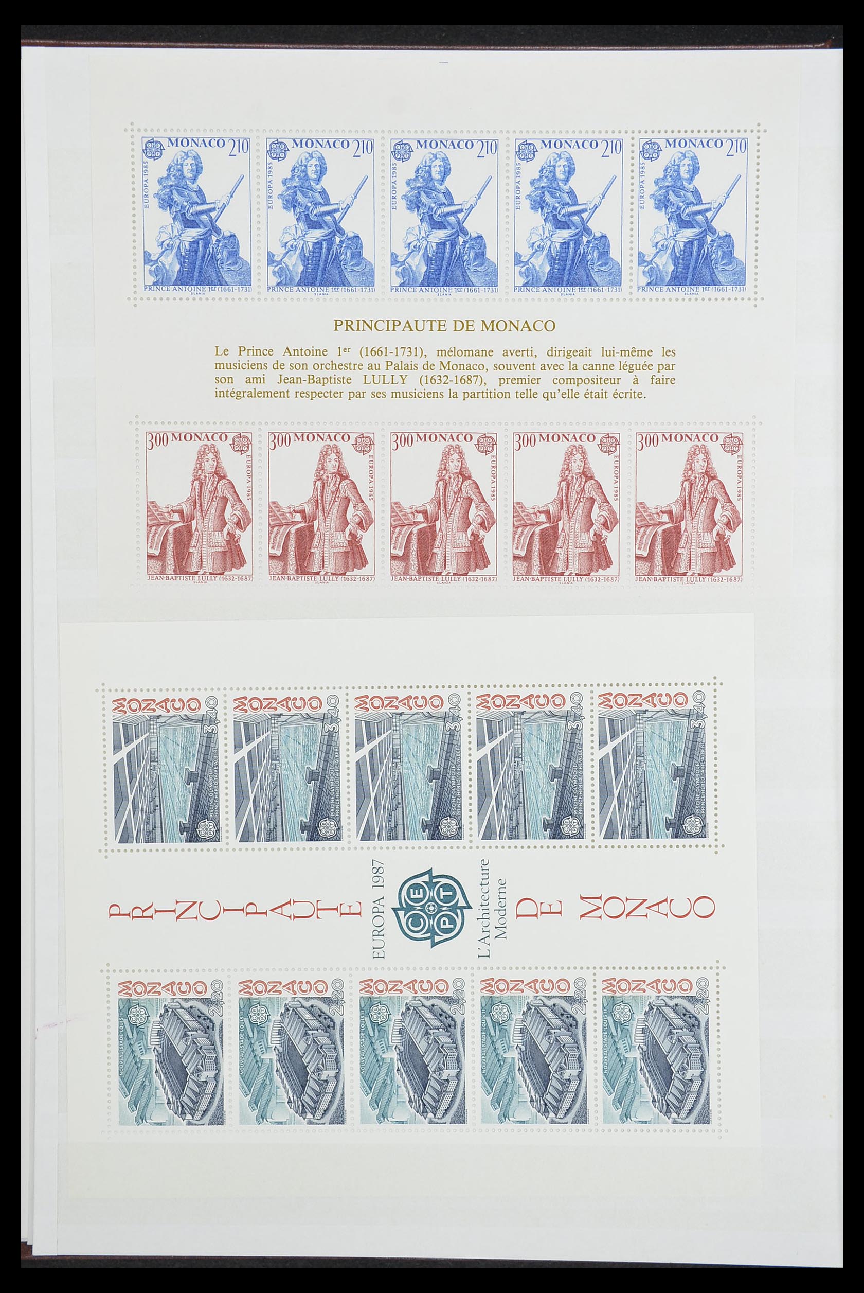 33833 004 - Stamp collection 33833 Monaco souvenir sheets 1979-2015.