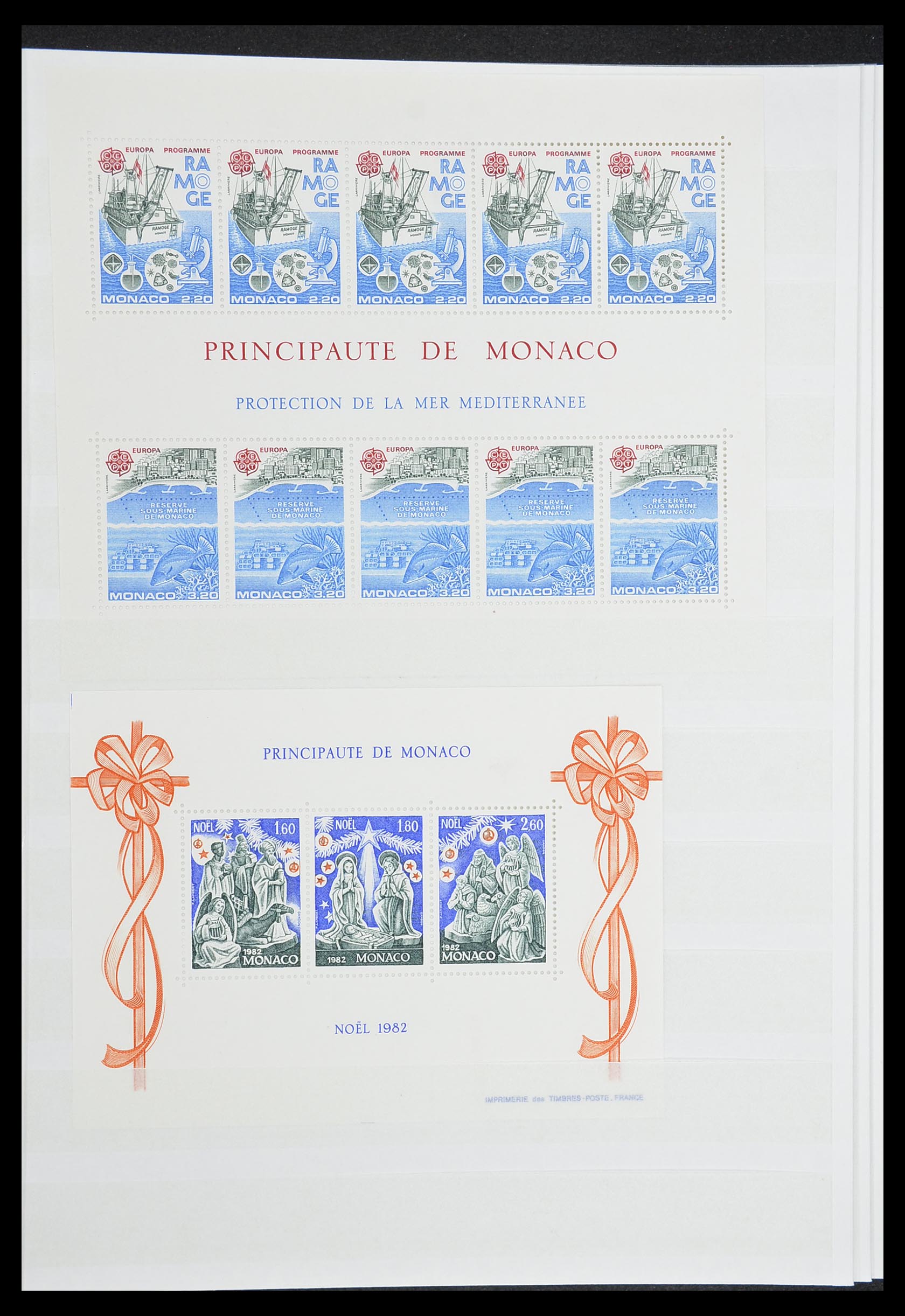 33833 007 - Stamp collection 33833 Monaco souvenir sheets 1979-2015.