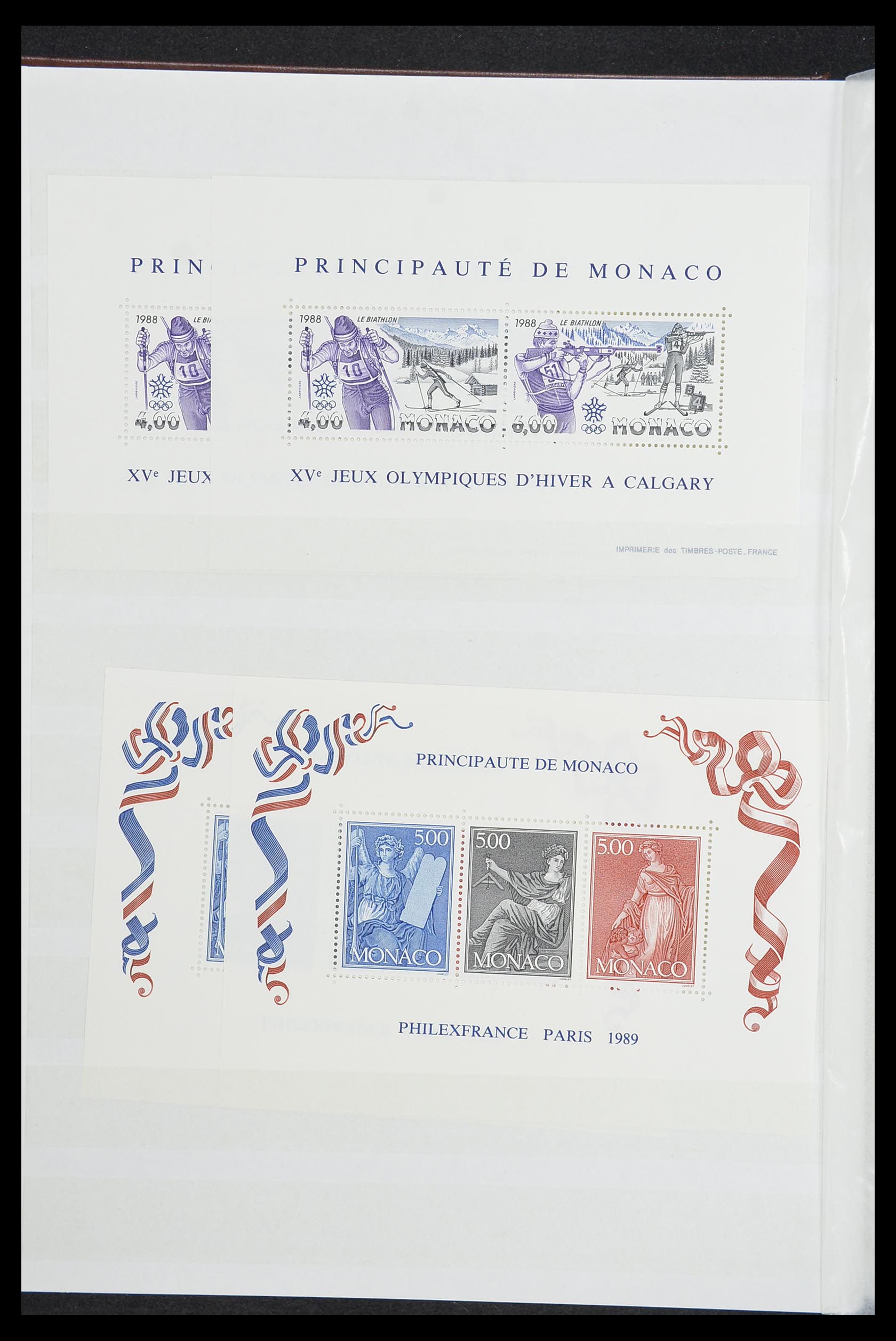 33833 010 - Stamp collection 33833 Monaco souvenir sheets 1979-2015.
