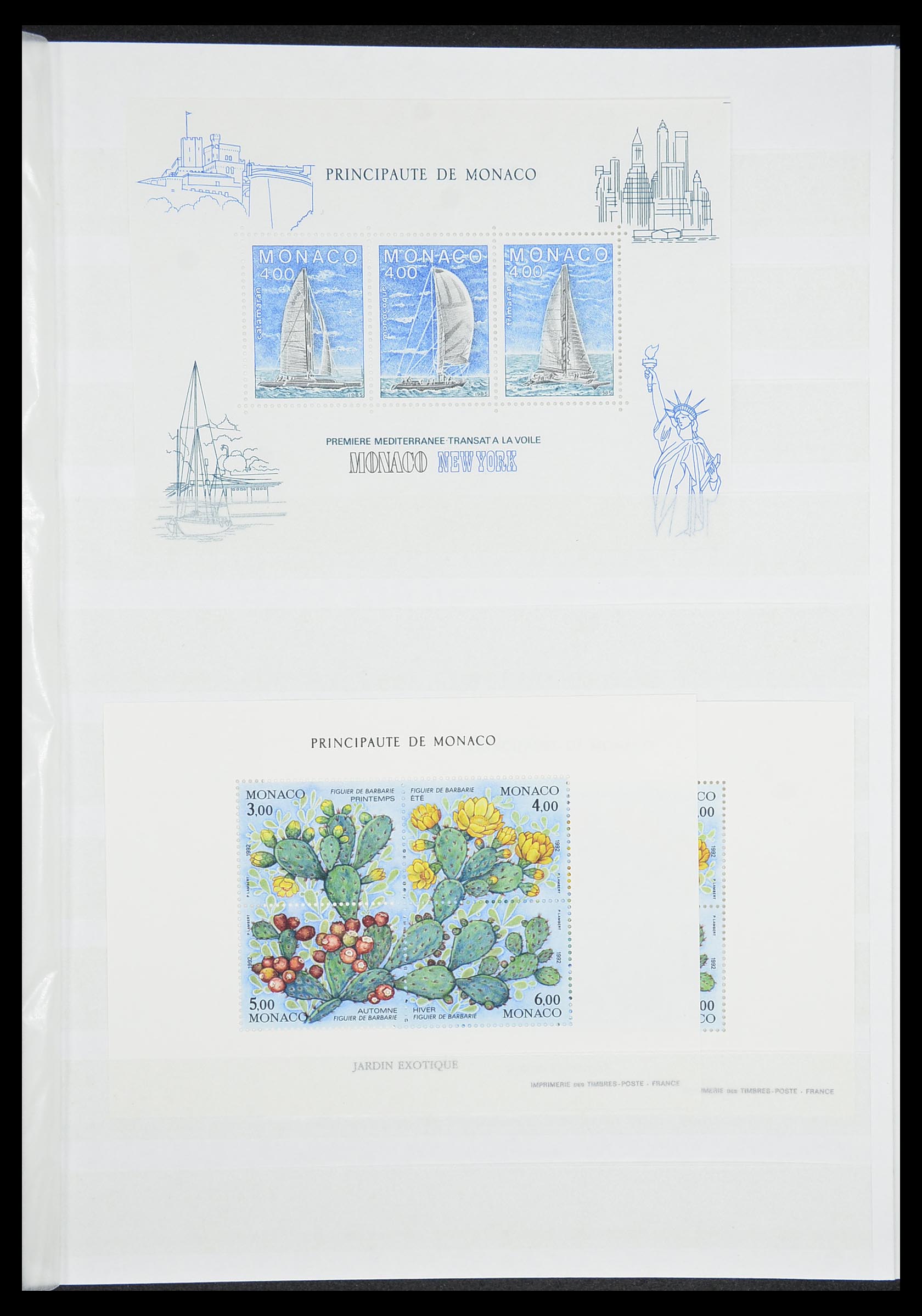 33833 017 - Stamp collection 33833 Monaco souvenir sheets 1979-2015.