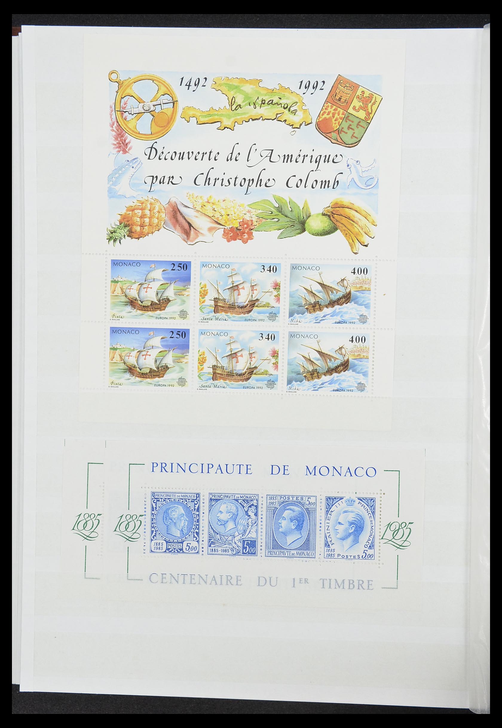 33833 018 - Stamp collection 33833 Monaco souvenir sheets 1979-2015.