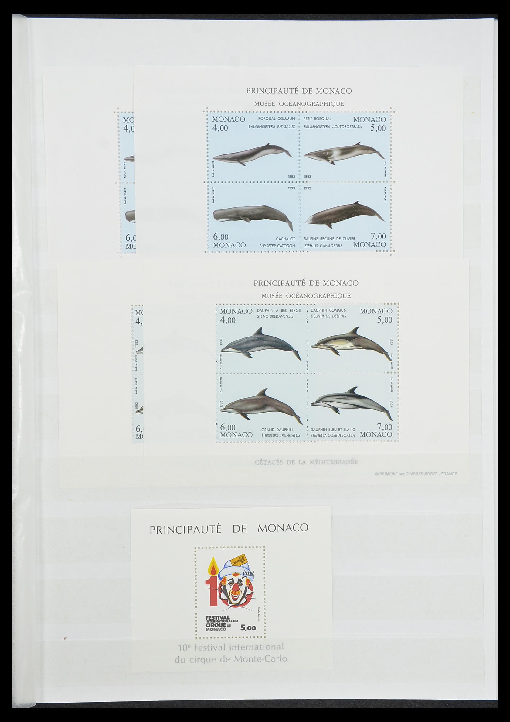 33833 019 - Stamp collection 33833 Monaco souvenir sheets 1979-2015.