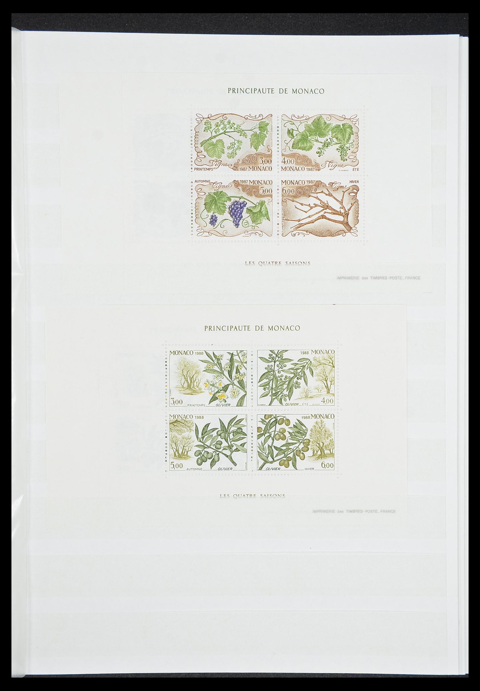 33833 021 - Postzegelverzameling 33833 Monaco blokken 1979-2015.