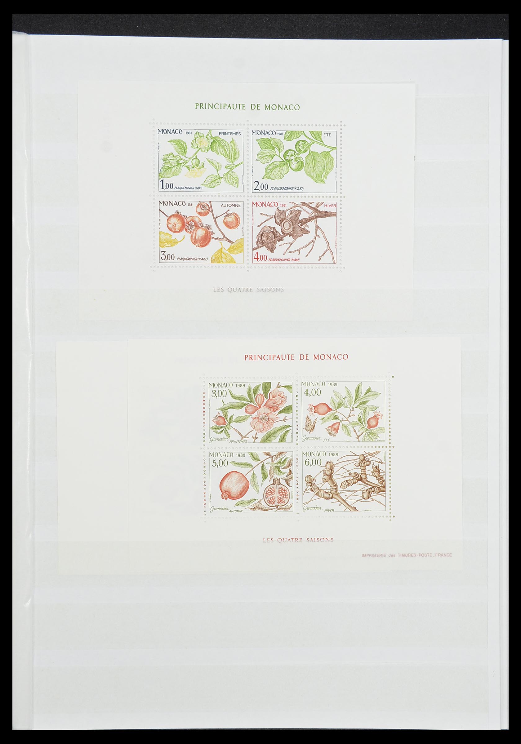 33833 022 - Stamp collection 33833 Monaco souvenir sheets 1979-2015.