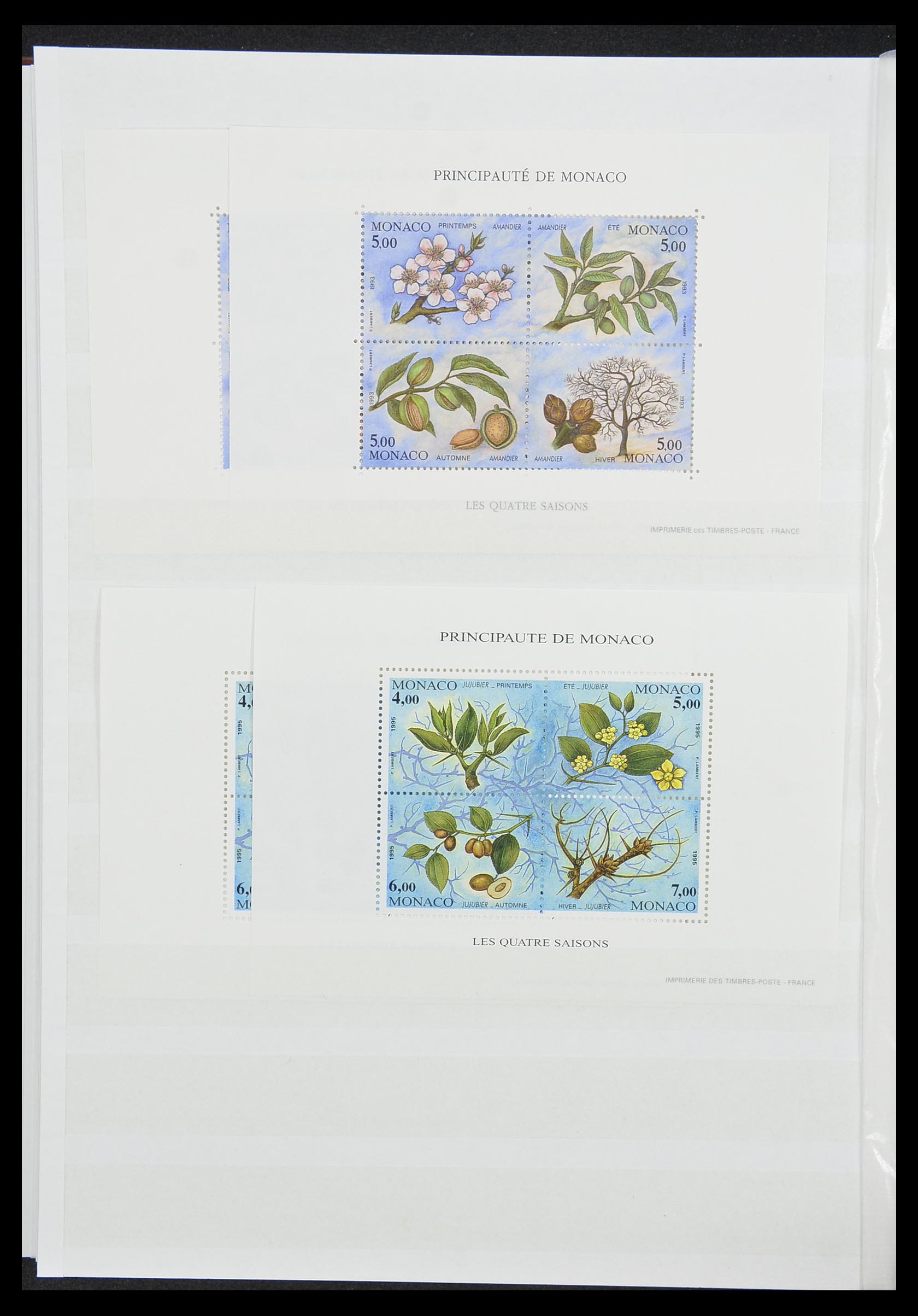 33833 024 - Stamp collection 33833 Monaco souvenir sheets 1979-2015.