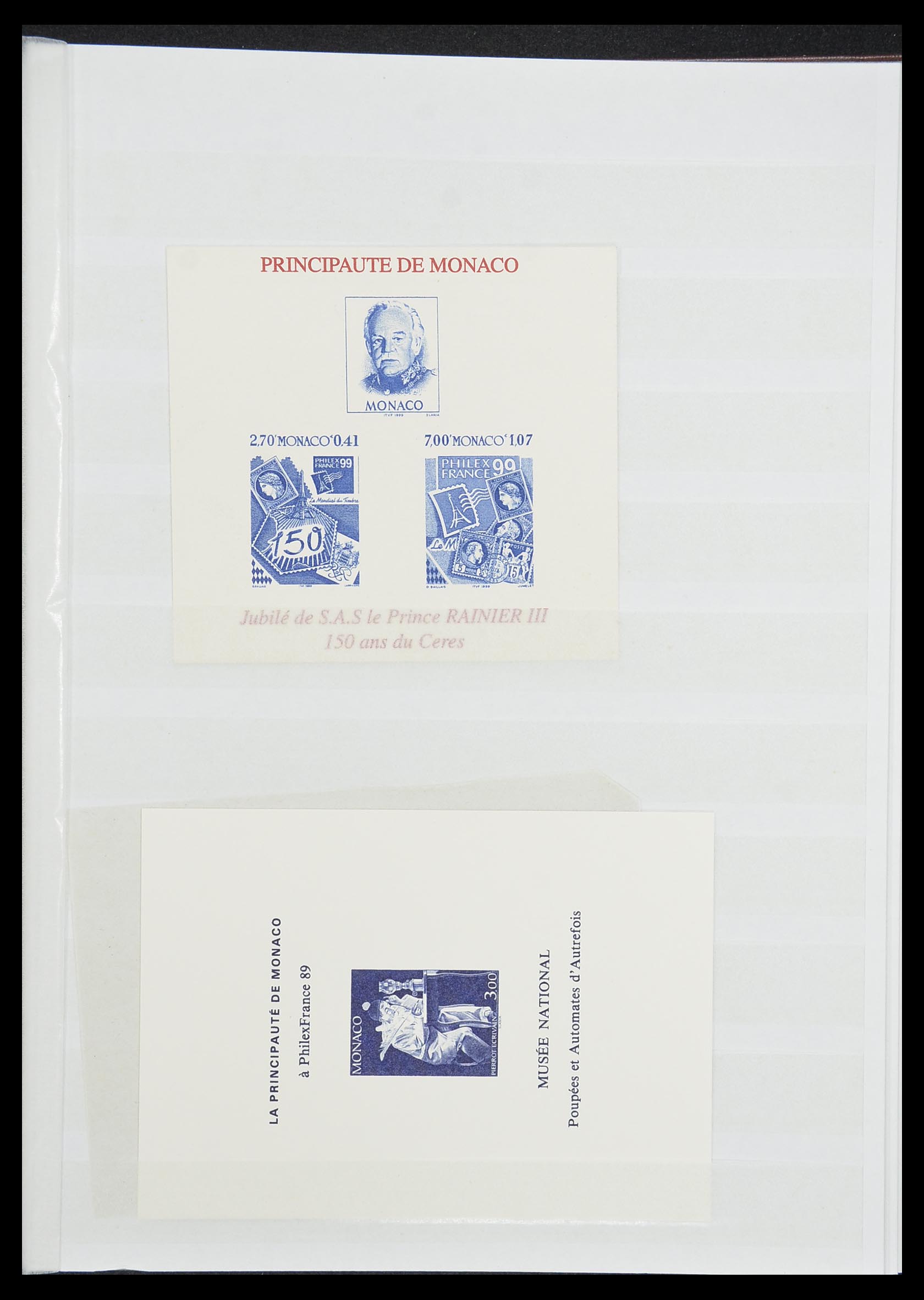 33833 028 - Stamp collection 33833 Monaco souvenir sheets 1979-2015.