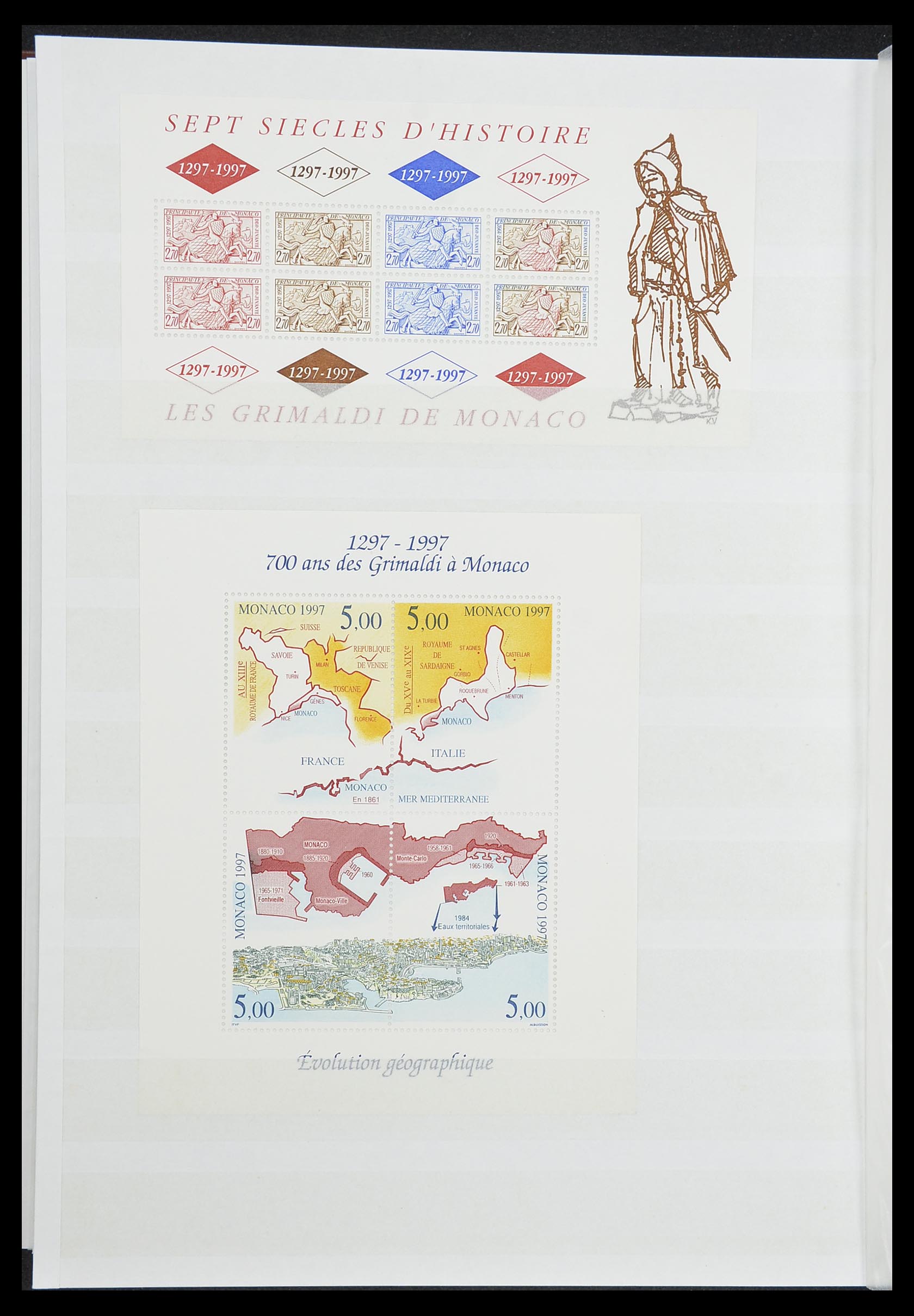 33833 029 - Stamp collection 33833 Monaco souvenir sheets 1979-2015.