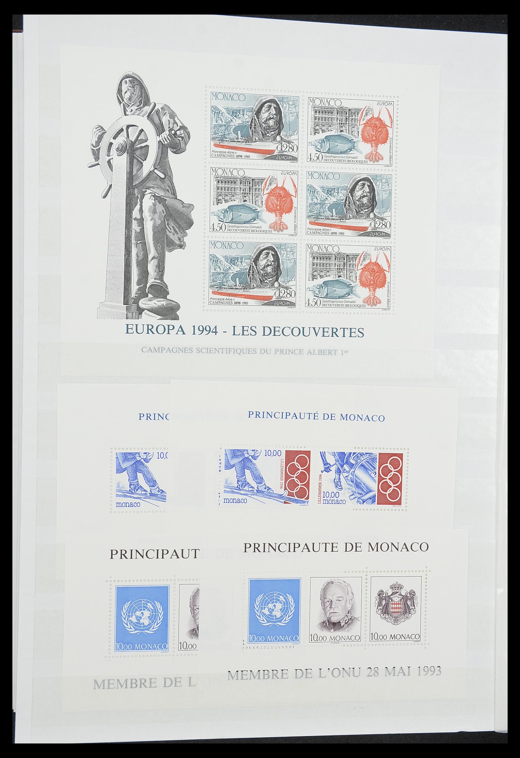33833 030 - Stamp collection 33833 Monaco souvenir sheets 1979-2015.