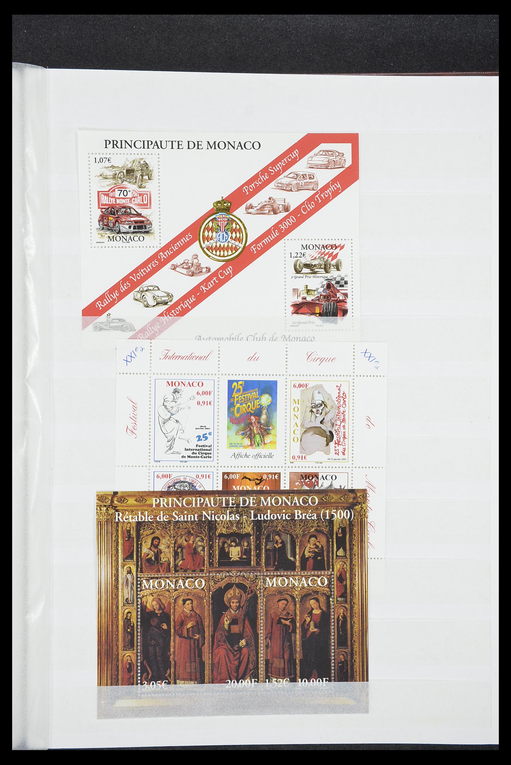 33833 035 - Stamp collection 33833 Monaco souvenir sheets 1979-2015.
