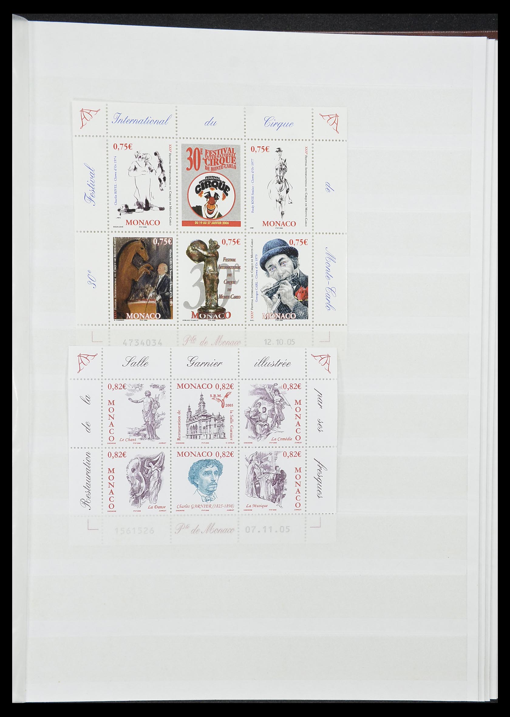 33833 037 - Postzegelverzameling 33833 Monaco blokken 1979-2015.