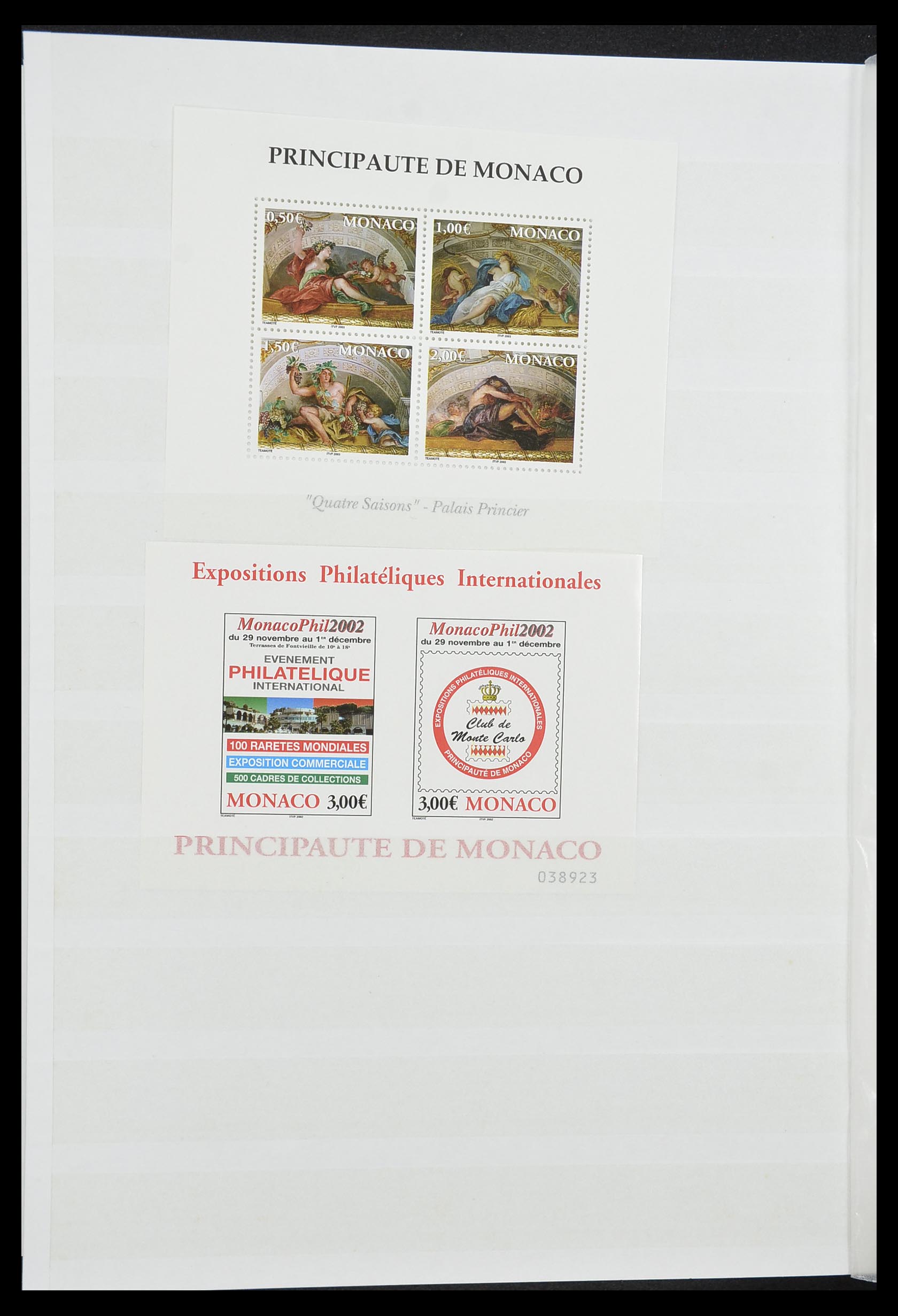33833 040 - Postzegelverzameling 33833 Monaco blokken 1979-2015.