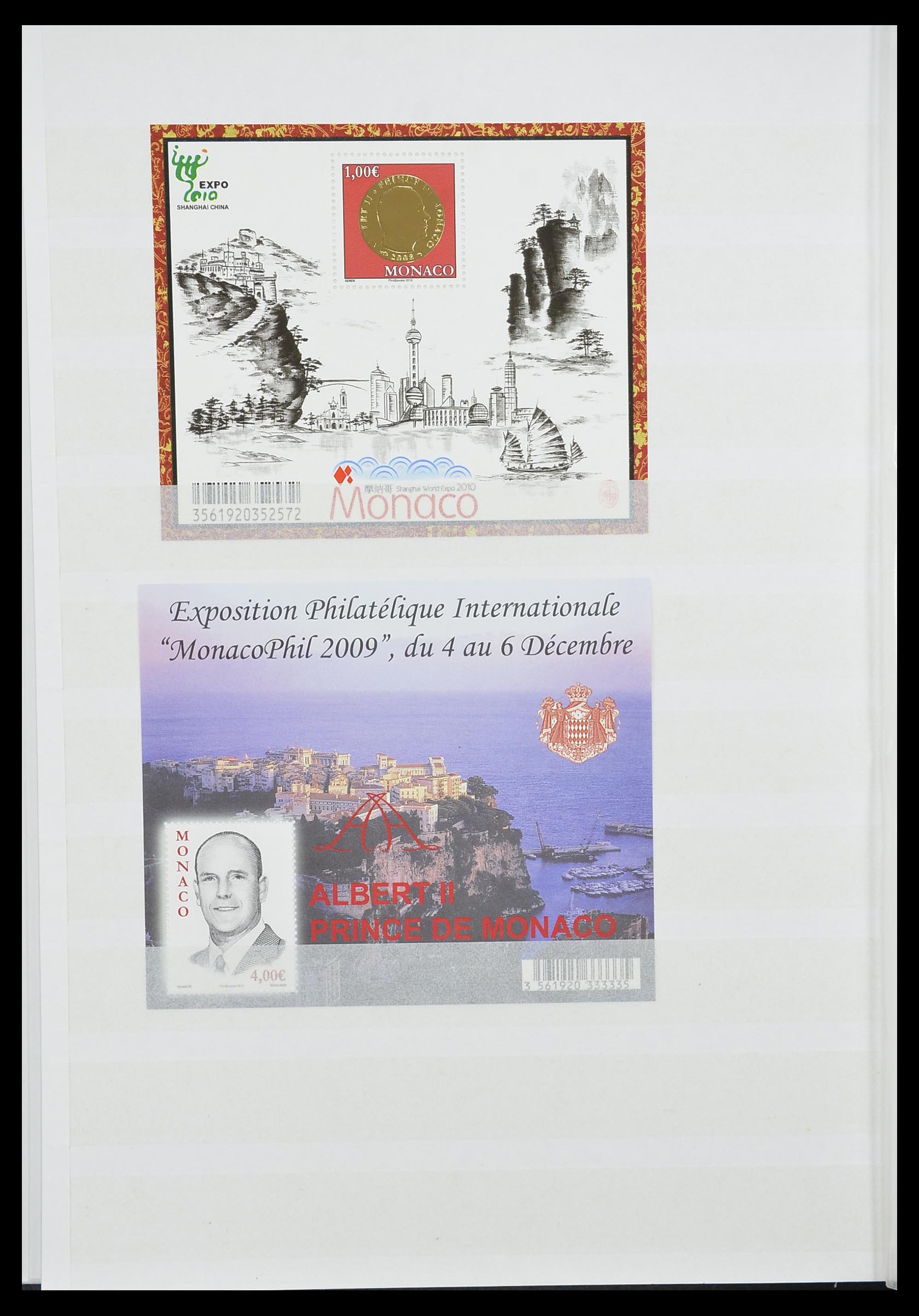 33833 052 - Stamp collection 33833 Monaco souvenir sheets 1979-2015.