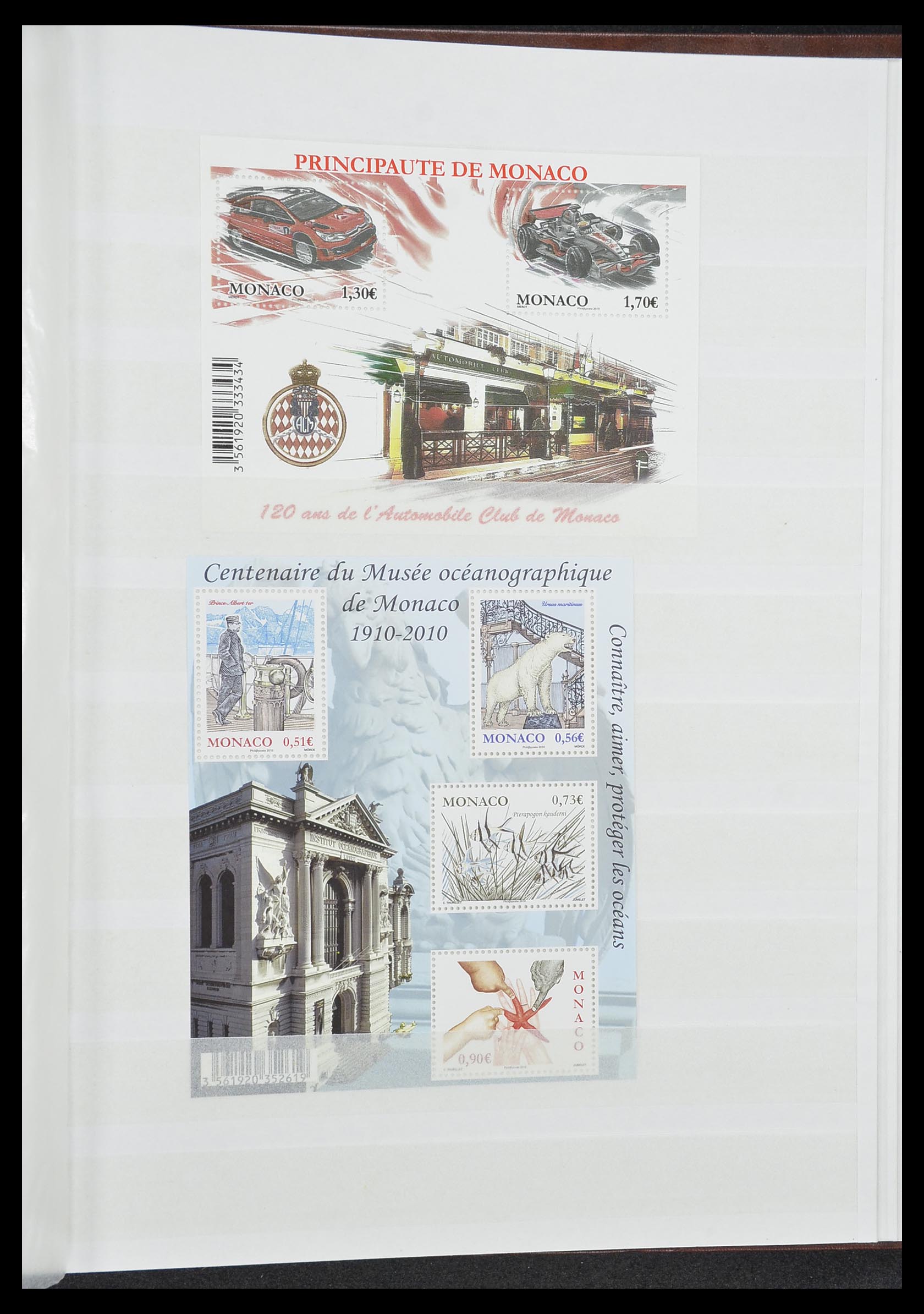 33833 053 - Stamp collection 33833 Monaco souvenir sheets 1979-2015.