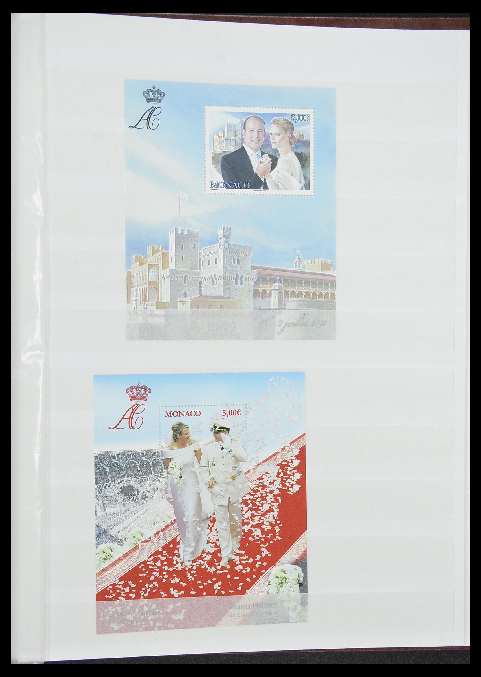 33833 054 - Stamp collection 33833 Monaco souvenir sheets 1979-2015.