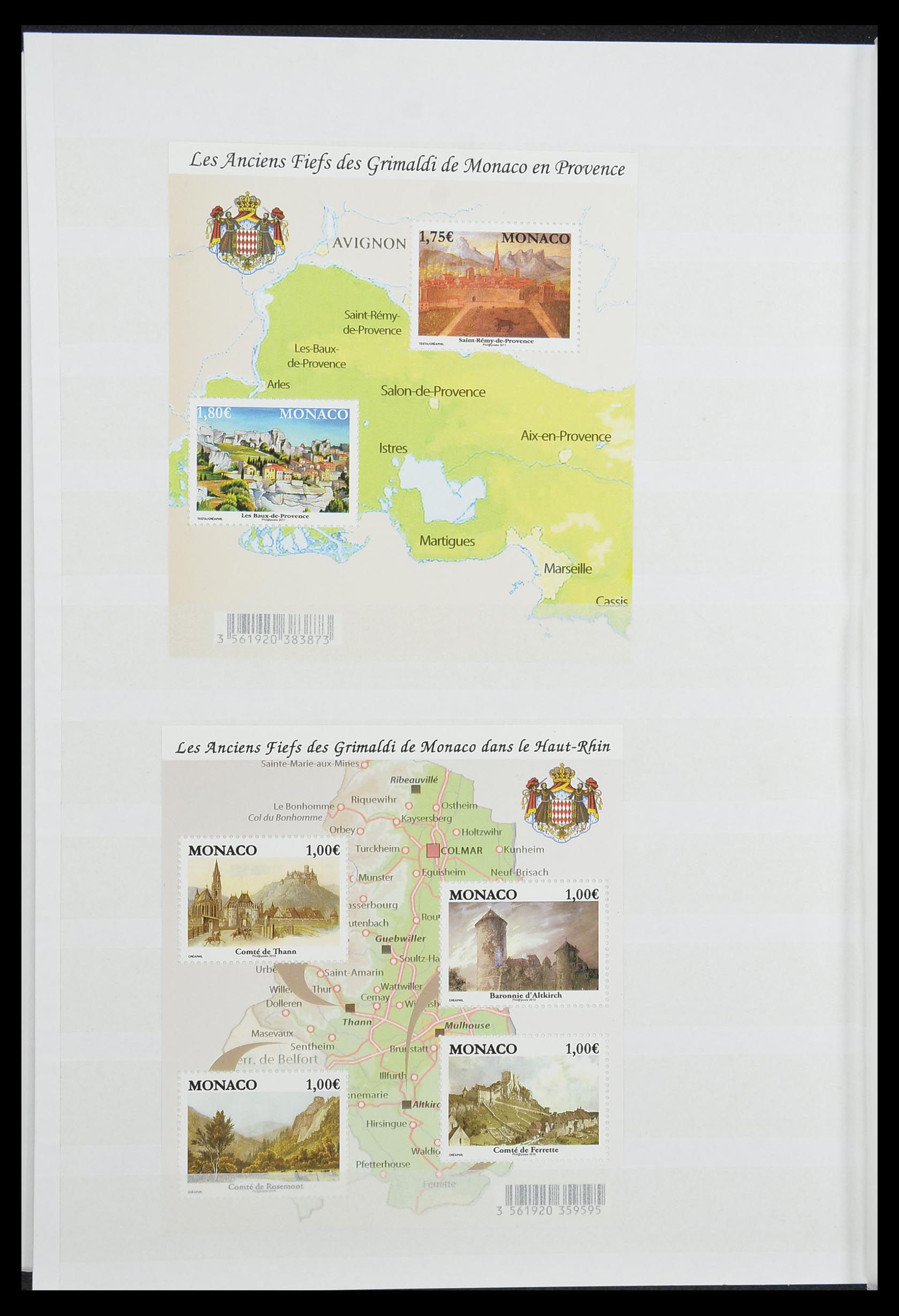 33833 055 - Stamp collection 33833 Monaco souvenir sheets 1979-2015.