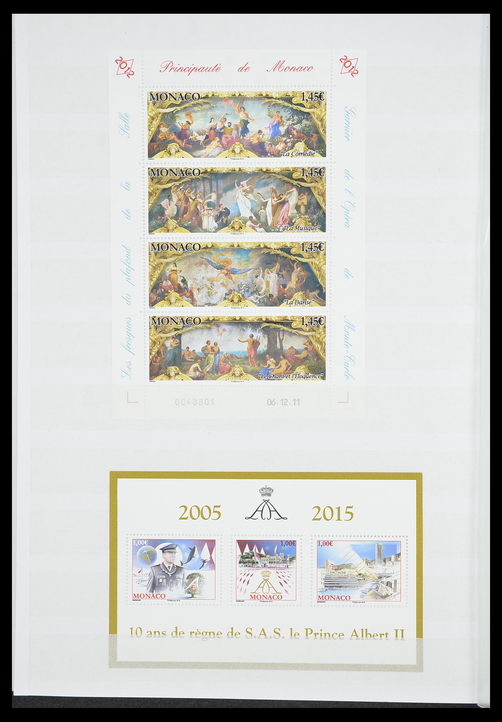 33833 056 - Stamp collection 33833 Monaco souvenir sheets 1979-2015.
