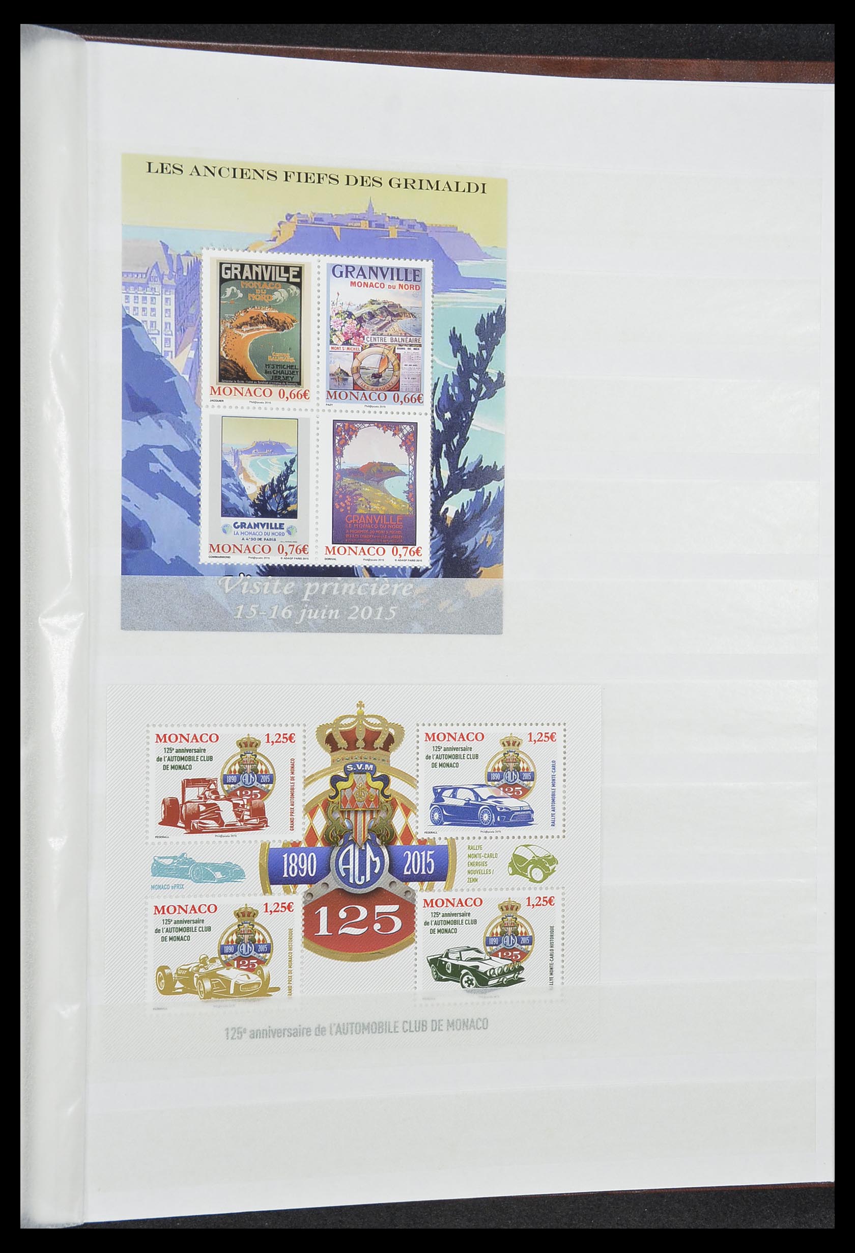 33833 057 - Stamp collection 33833 Monaco souvenir sheets 1979-2015.