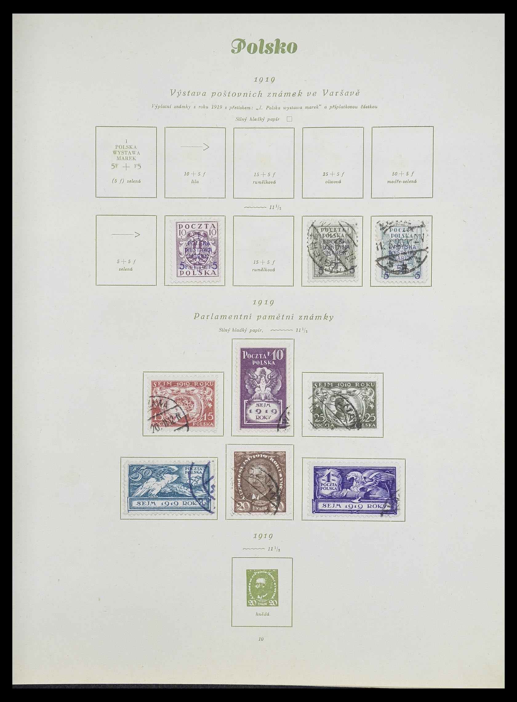 33835 009 - Postzegelverzameling 33835 Polen 1918-1939.