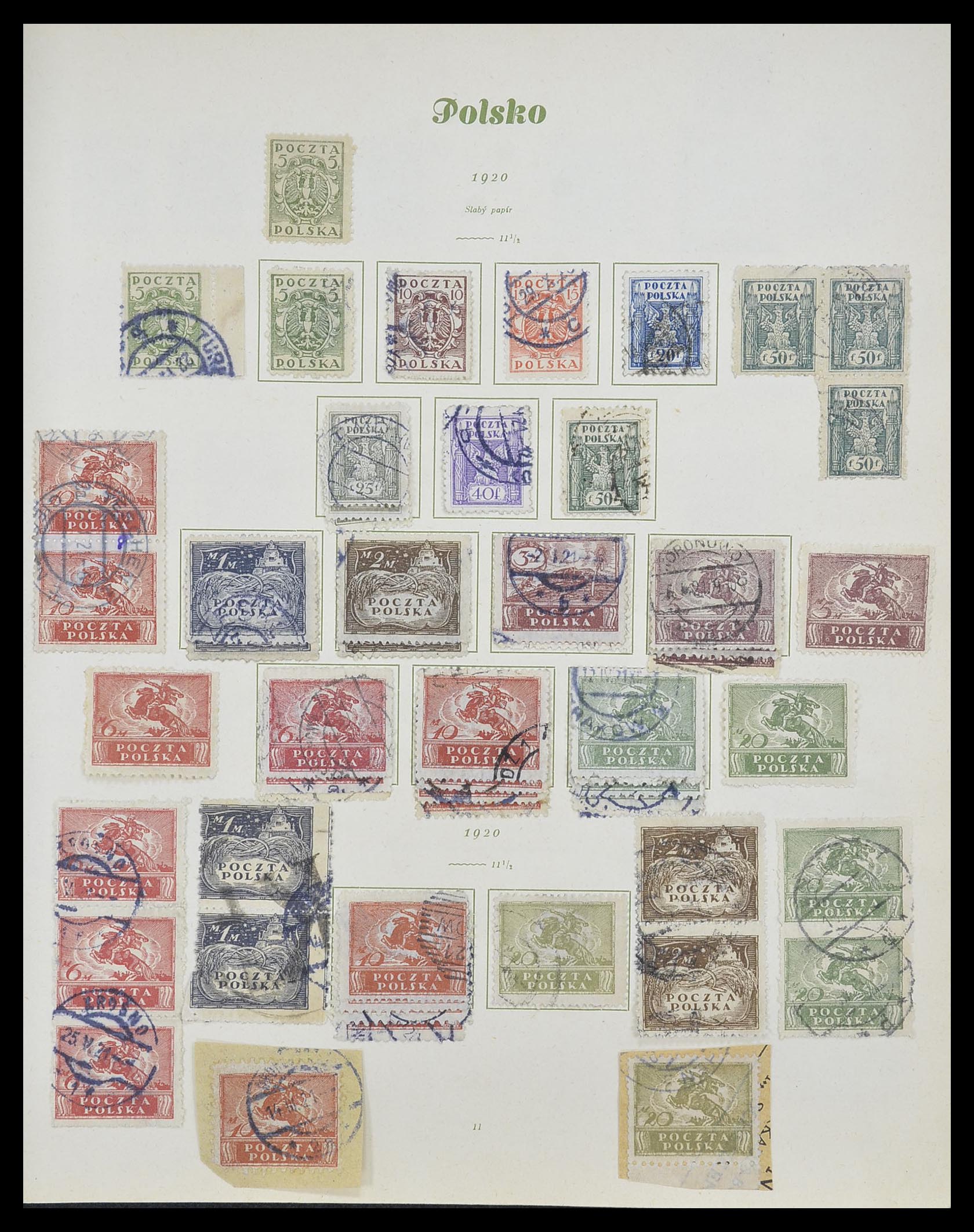 33835 010 - Postzegelverzameling 33835 Polen 1918-1939.