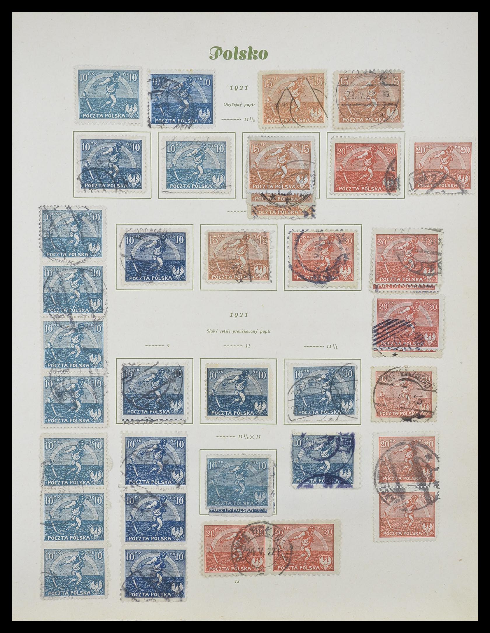 33835 012 - Postzegelverzameling 33835 Polen 1918-1939.