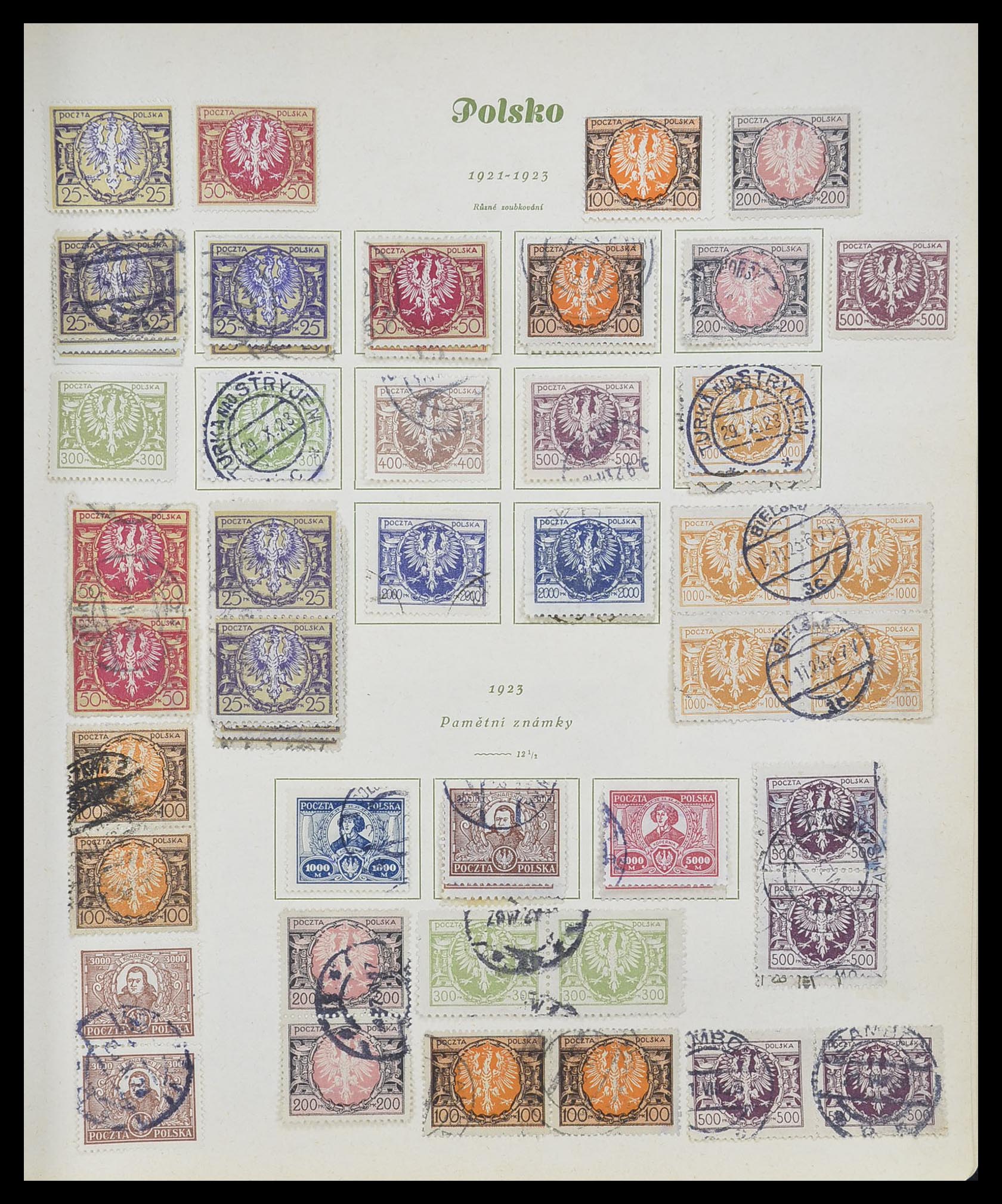 33835 014 - Stamp collection 33835 Poland 1918-1939.