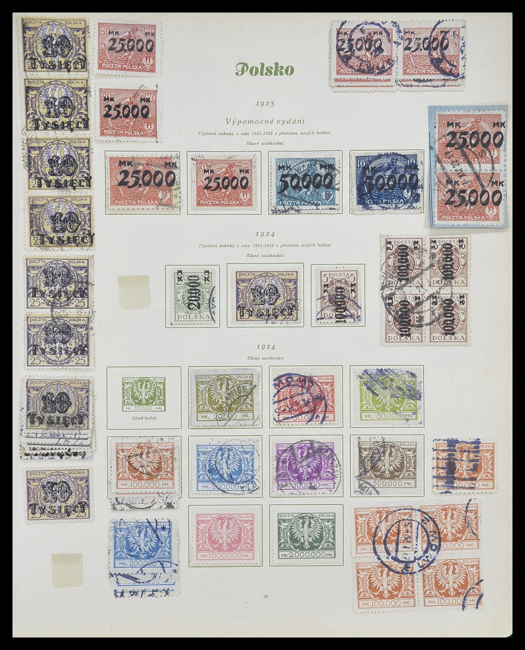 33835 016 - Postzegelverzameling 33835 Polen 1918-1939.