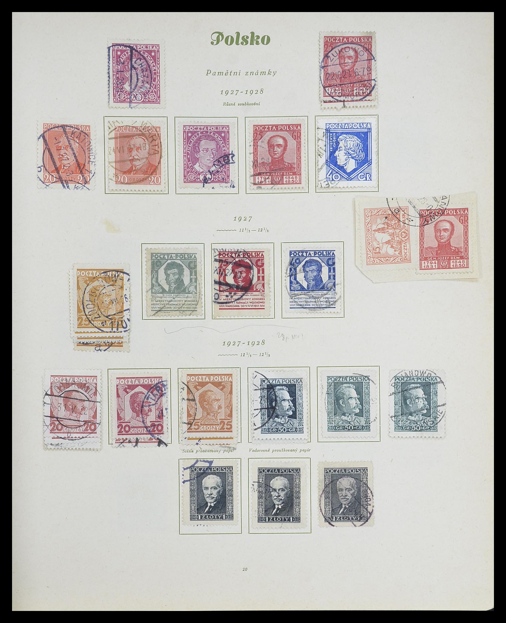 33835 021 - Stamp collection 33835 Poland 1918-1939.