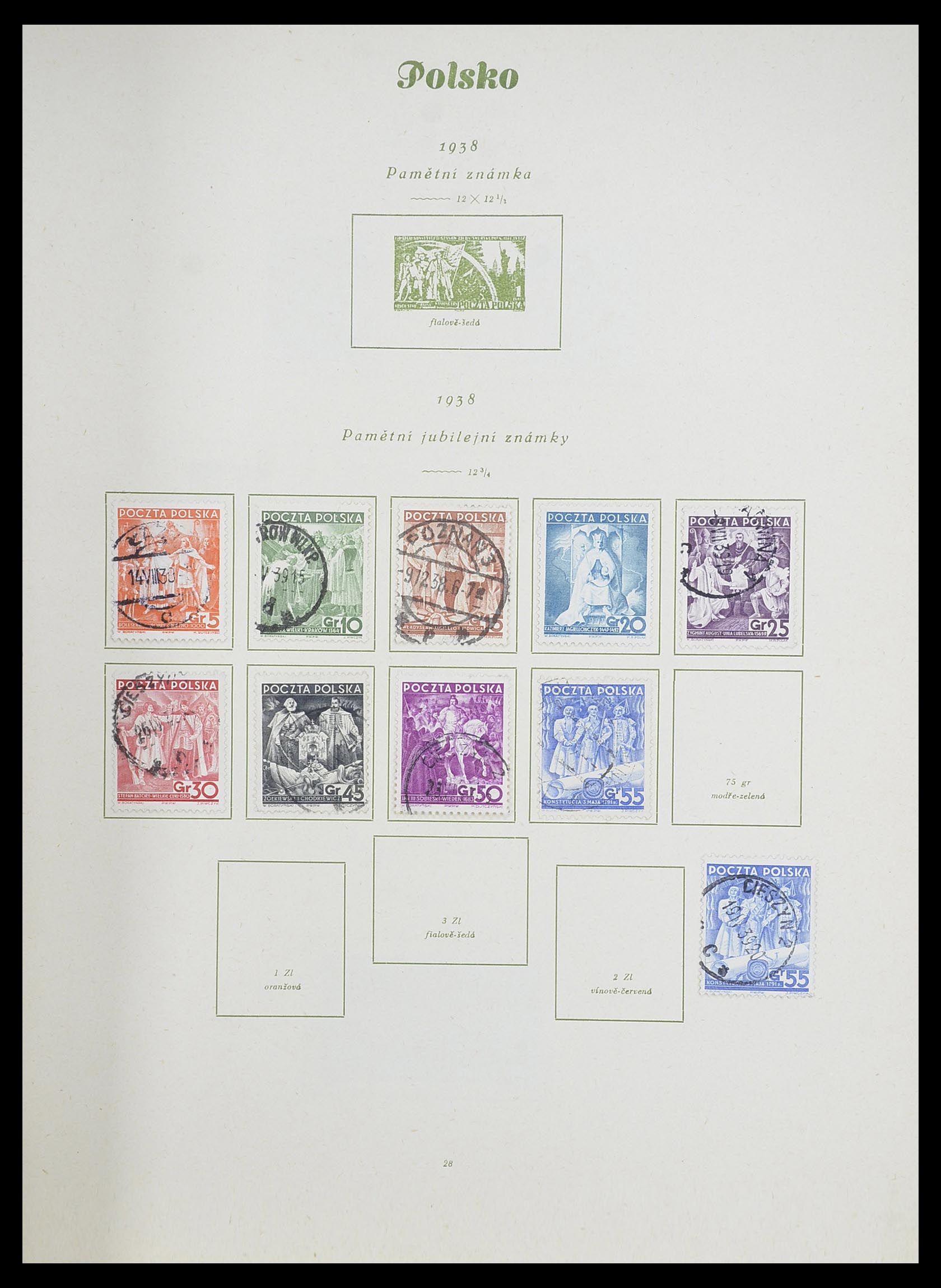 33835 028 - Postzegelverzameling 33835 Polen 1918-1939.