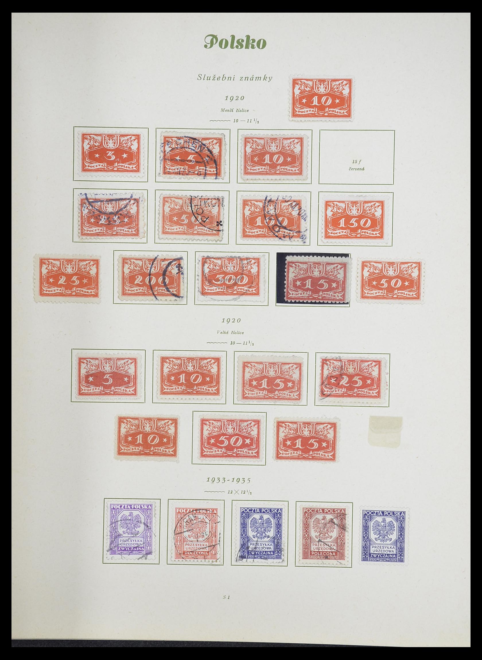33835 031 - Postzegelverzameling 33835 Polen 1918-1939.