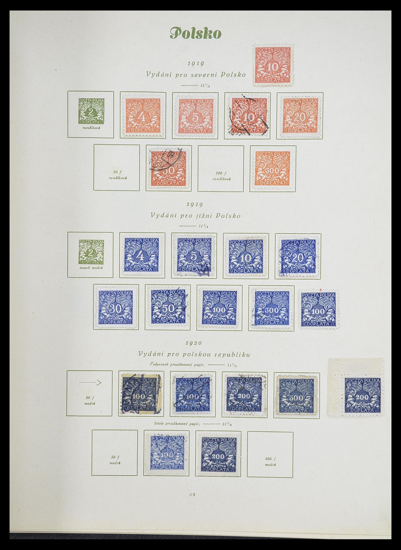 33835 032 - Stamp collection 33835 Poland 1918-1939.
