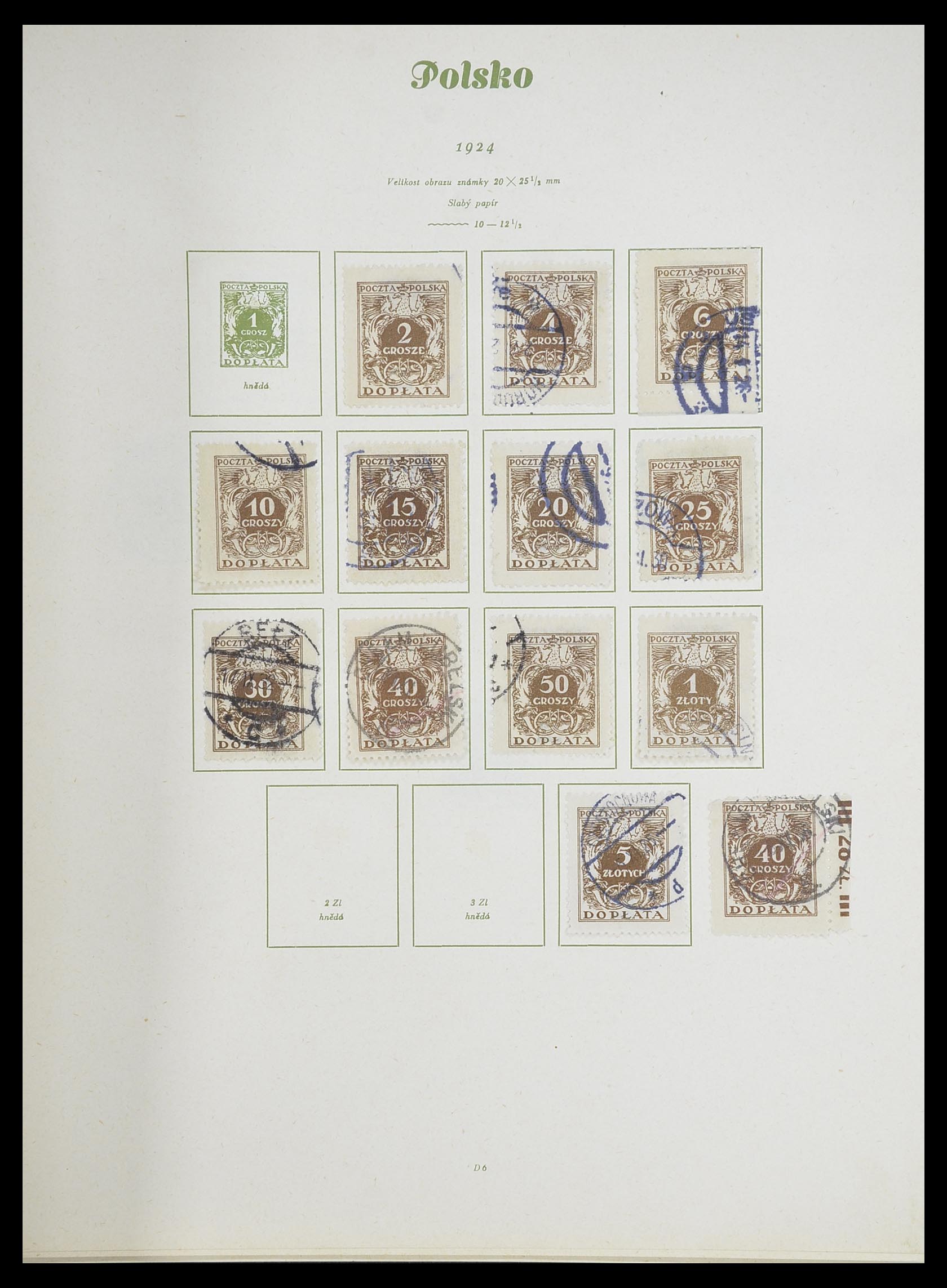33835 036 - Postzegelverzameling 33835 Polen 1918-1939.