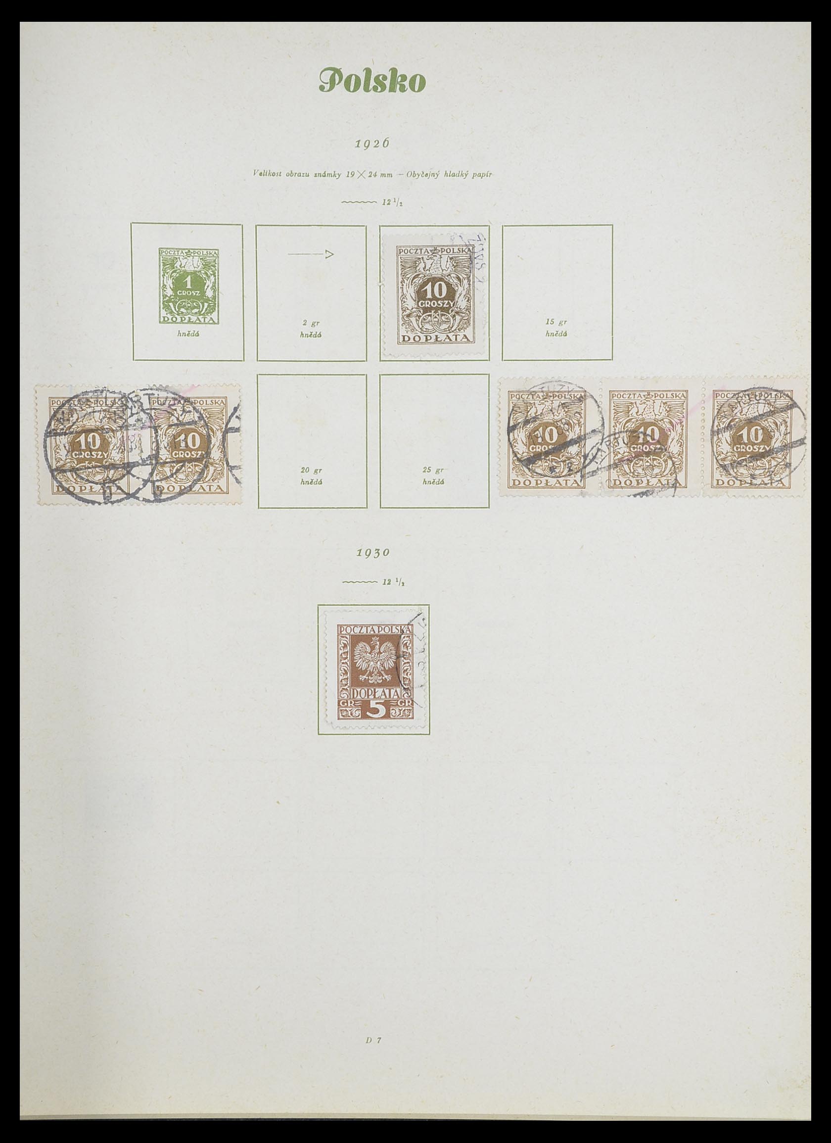 33835 037 - Postzegelverzameling 33835 Polen 1918-1939.