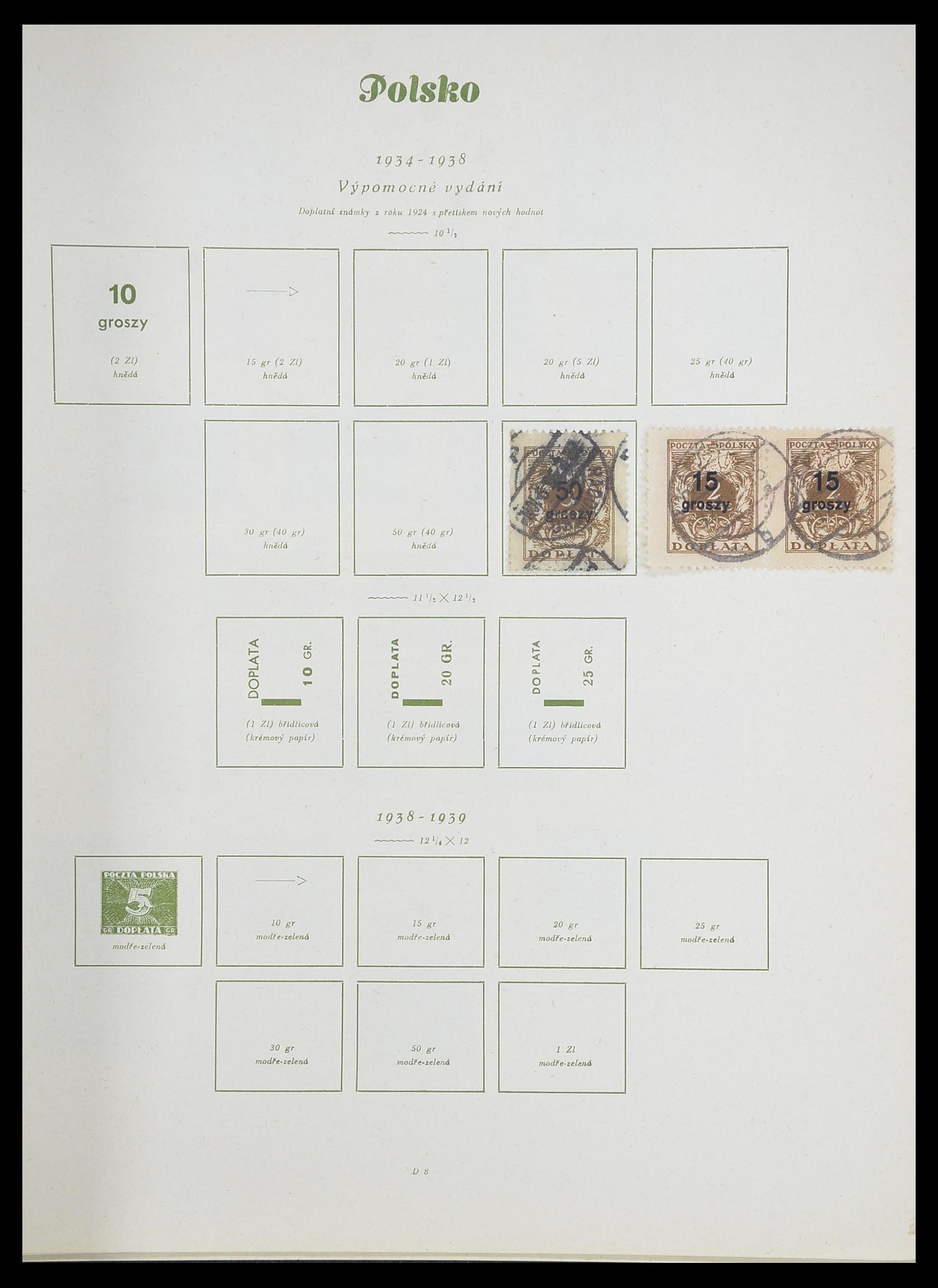 33835 038 - Stamp collection 33835 Poland 1918-1939.