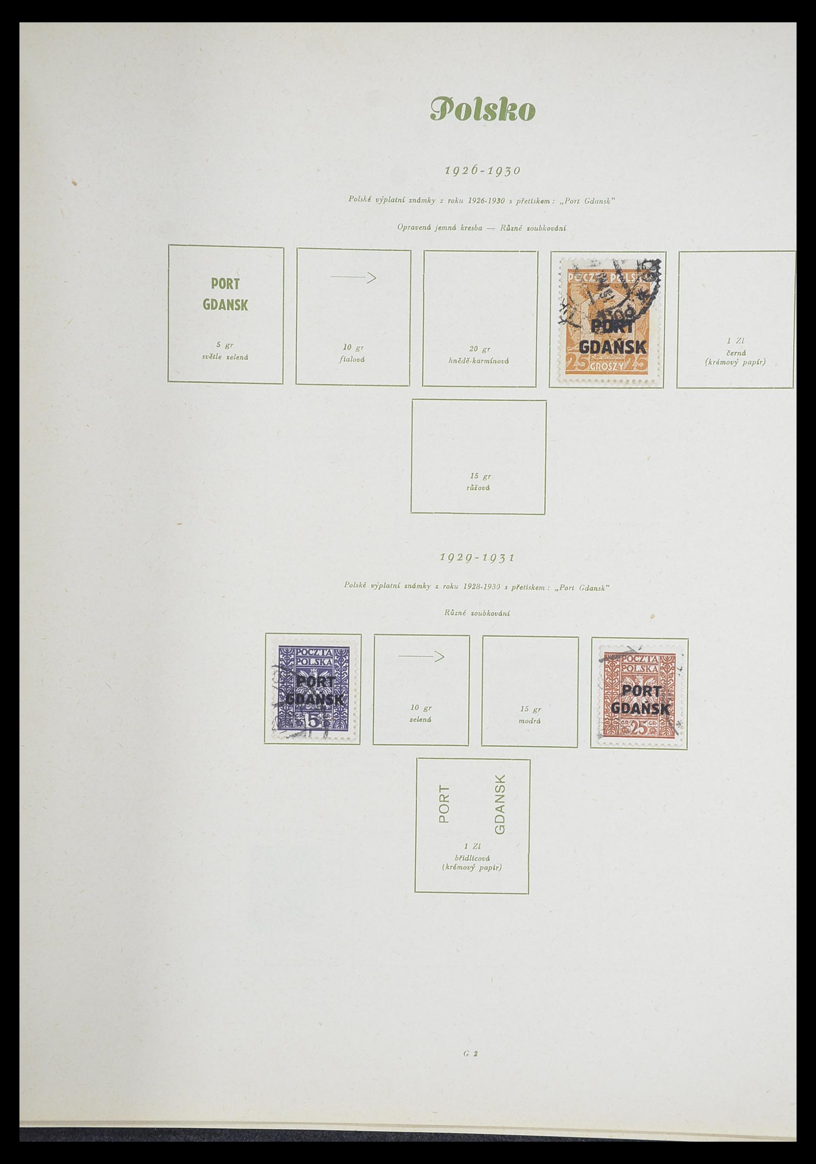 33835 041 - Postzegelverzameling 33835 Polen 1918-1939.