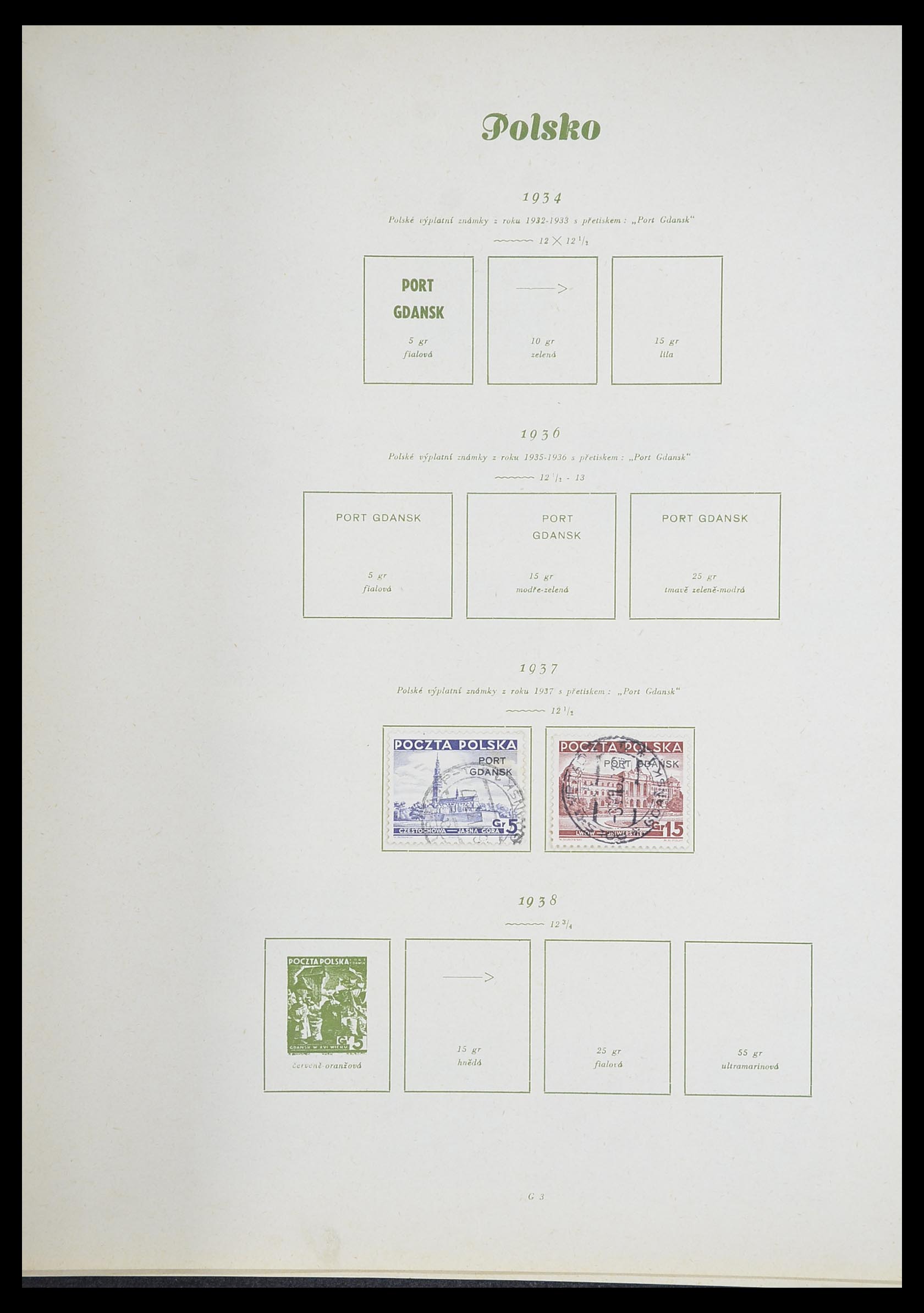 33835 042 - Stamp collection 33835 Poland 1918-1939.