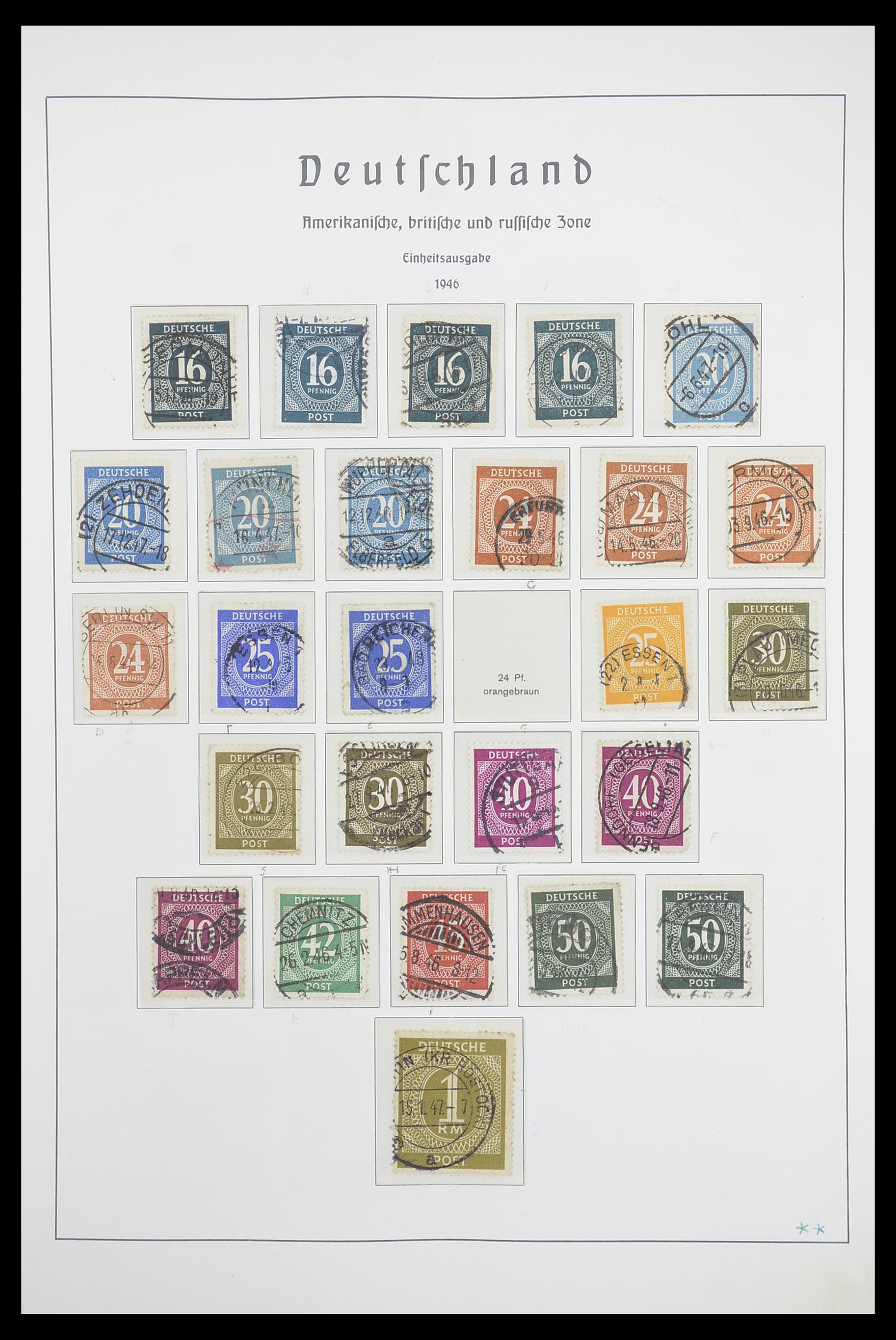 33837 002 - Stamp collection 33837 German Zones 1945-1948.